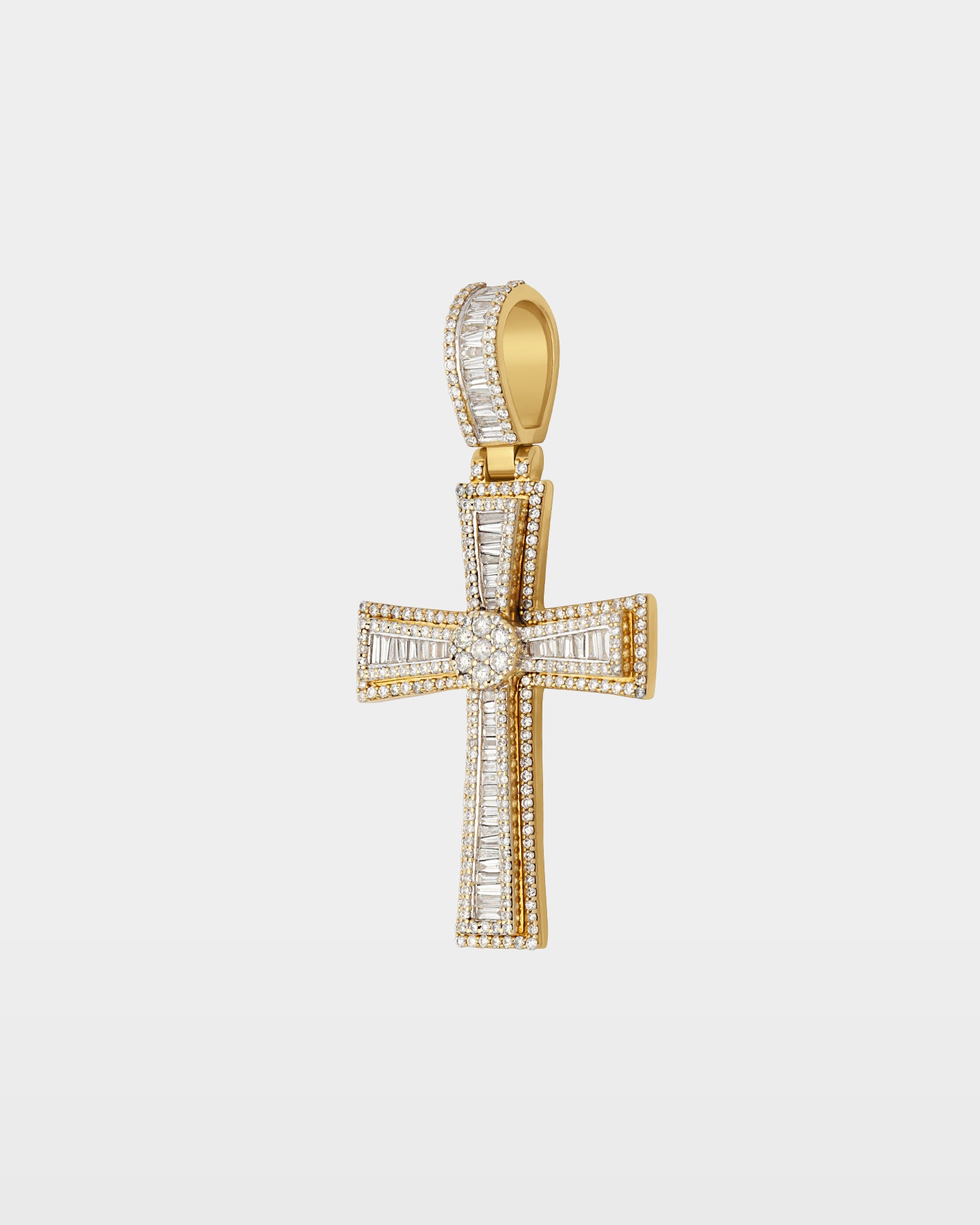 Two-Tone Cross Diamond Pendant | Noah's Fine Watches DFW, TX