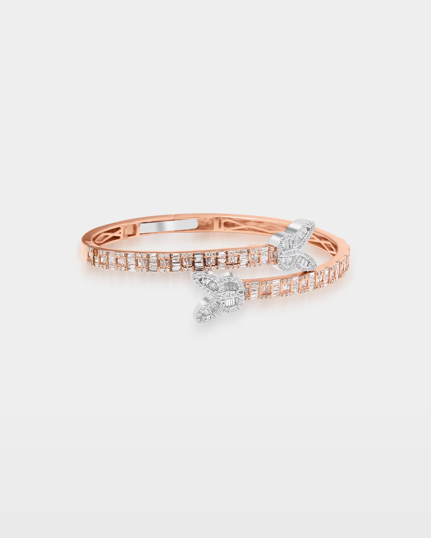 10K Gold Double Butterly Diamond Bangle | The Ice Champ Grapevine, Texas