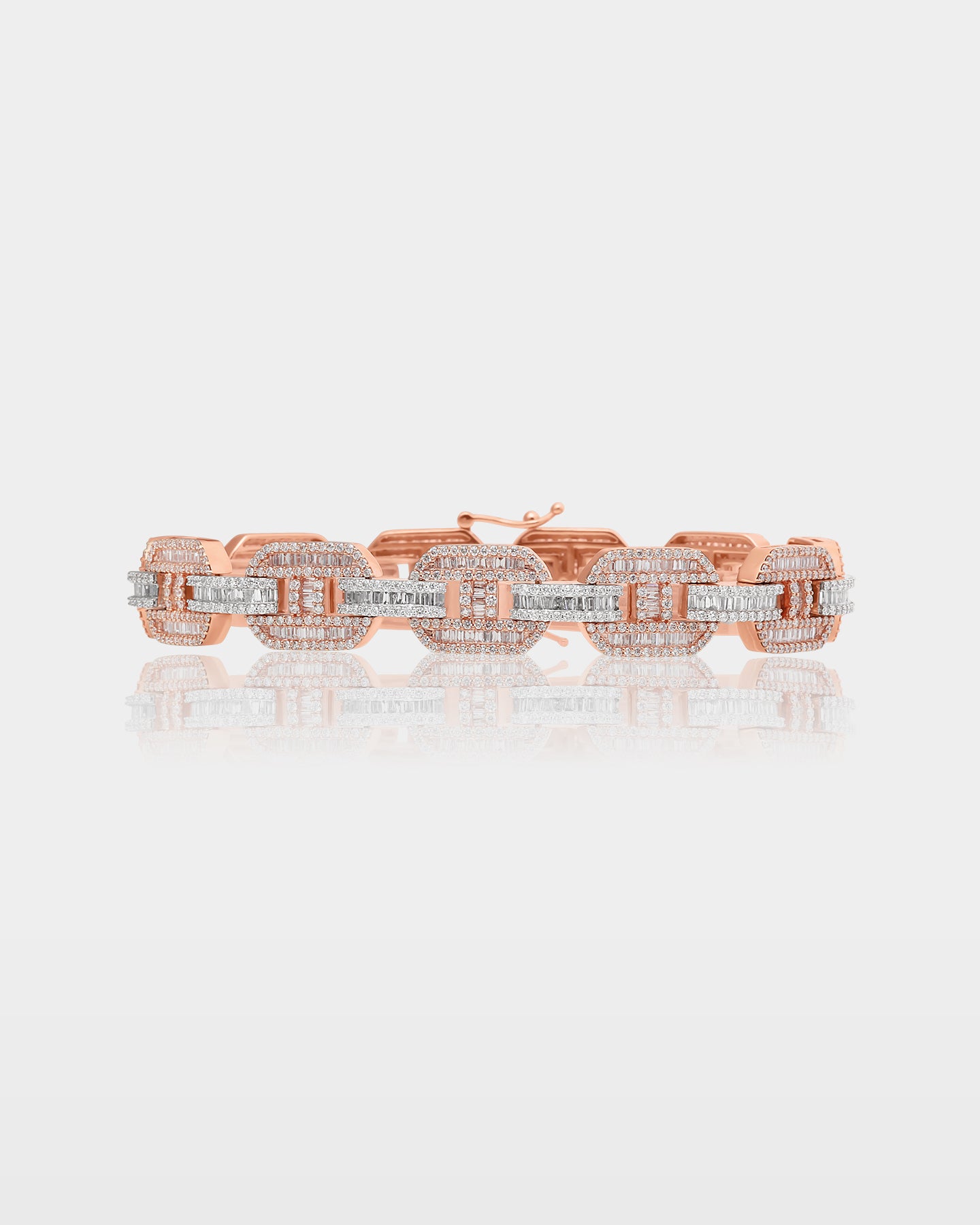 Two-Tone Gucci Link Diamond Bracelet | The Ice Champ Grapevine, Texas