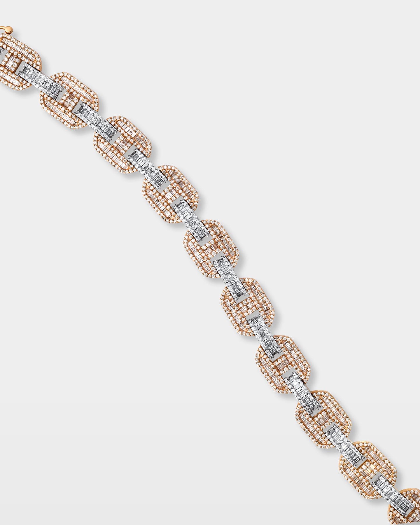 Two-Tone Gucci Link Diamond Bracelet | The Ice Champ Grapevine, Texas