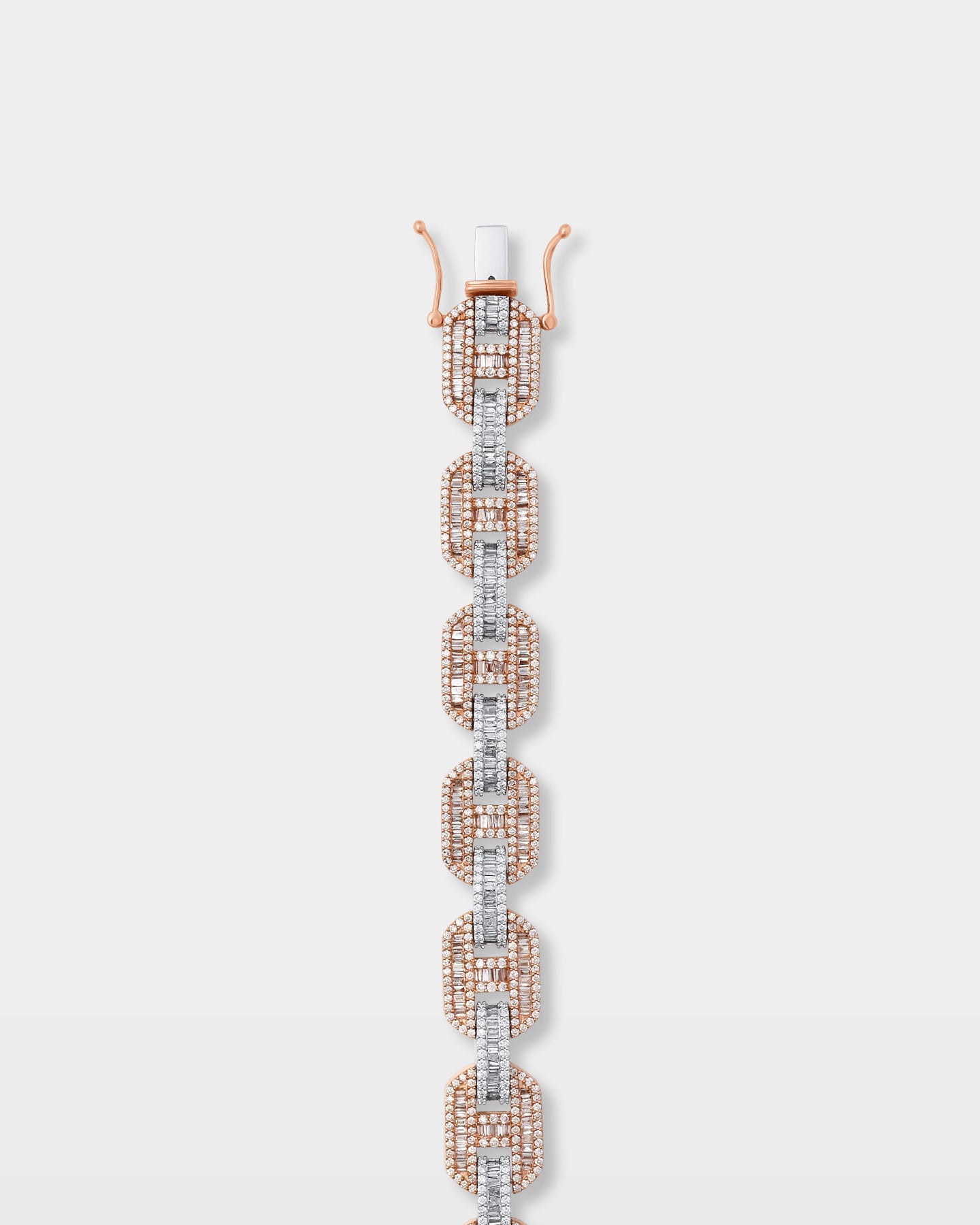 Two-Tone Gucci Link Diamond Bracelet | The Ice Champ Grapevine, Texas
