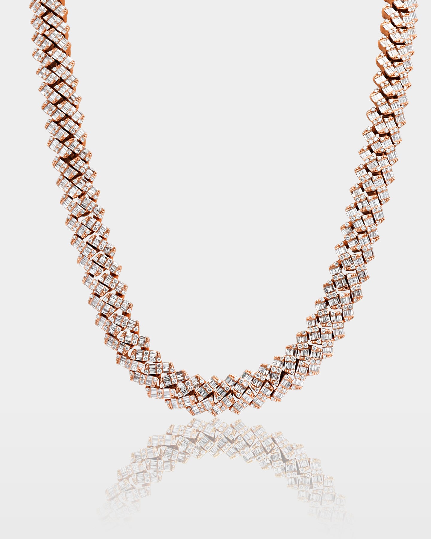 Two Row Diamond Cuban Link Chain 14MM | The Ice Champ