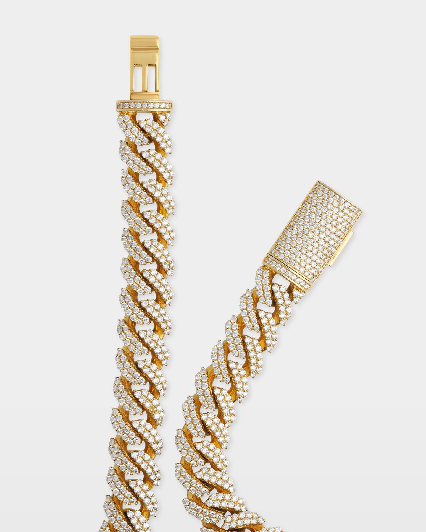 Two Row Miami Cuban Link Chain 13.5MM | The Ice Champ Jewelry