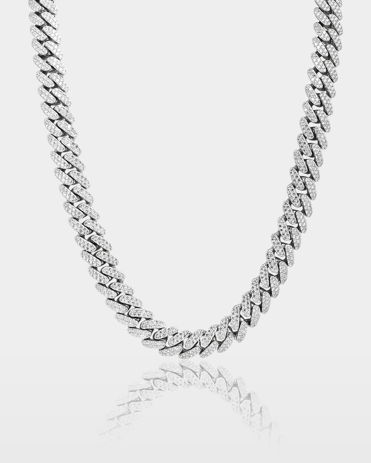 Two Row Round Diamond Miami Cuban Link Chain | The Ice Champ tx