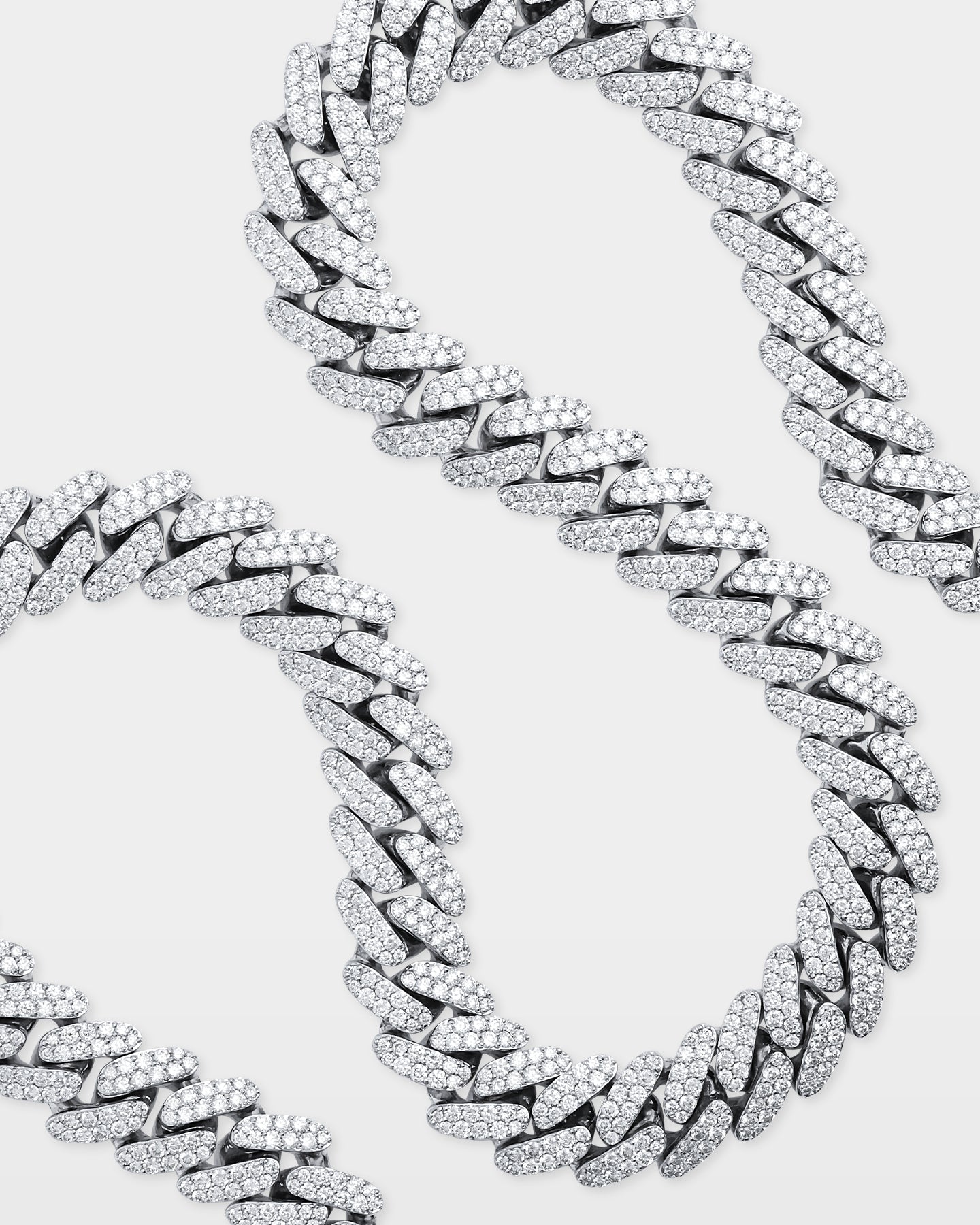 Two Row Round Diamond Miami Cuban Link Chain | The Ice Champ tx