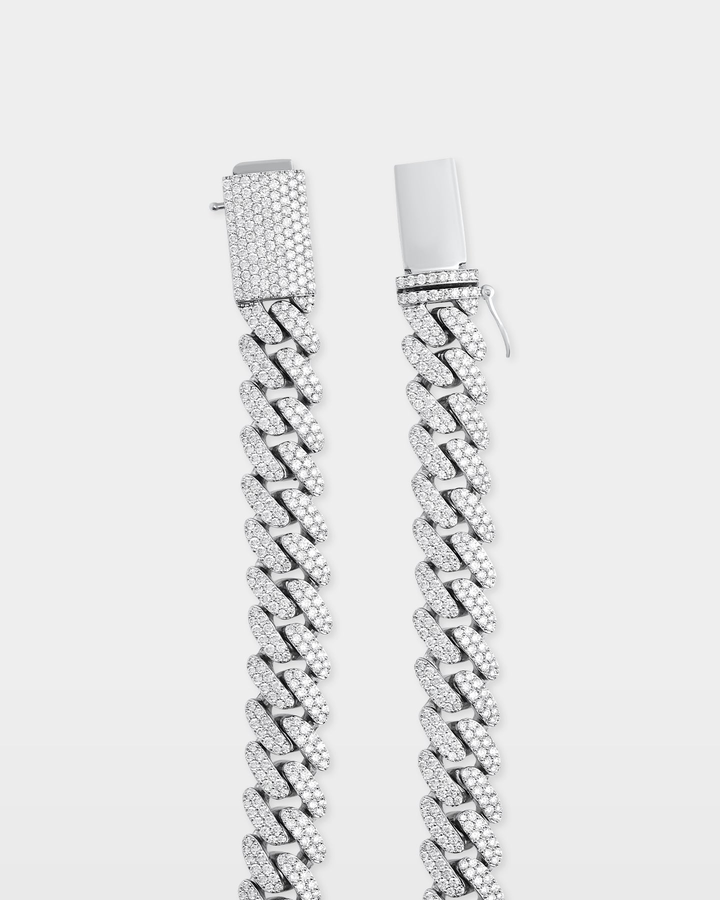 Two Row Round Diamond Miami Cuban Link Chain | The Ice Champ tx