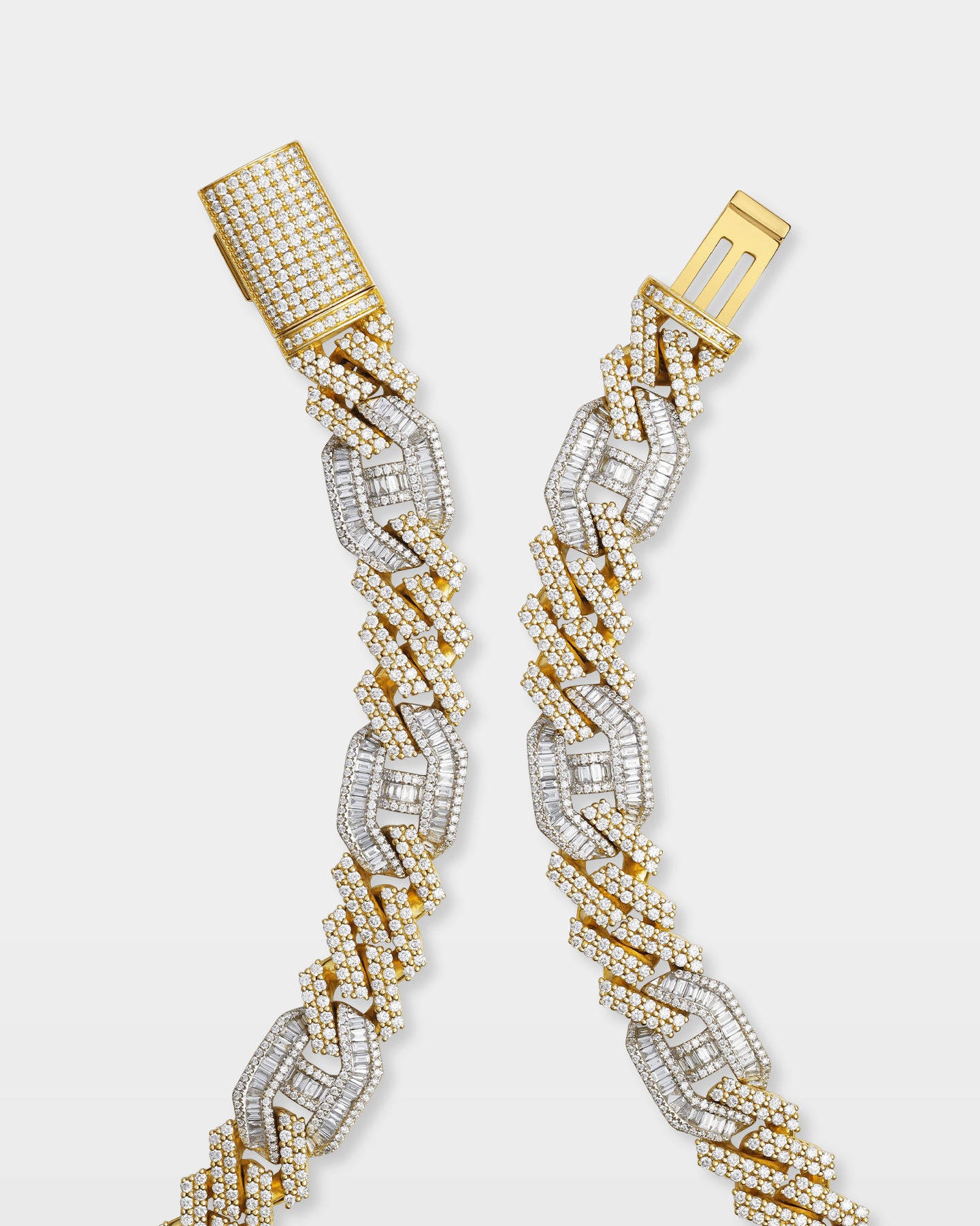 10k Gold Cuban Gucci Link Diamond Necklace | Ice Champ DFW
