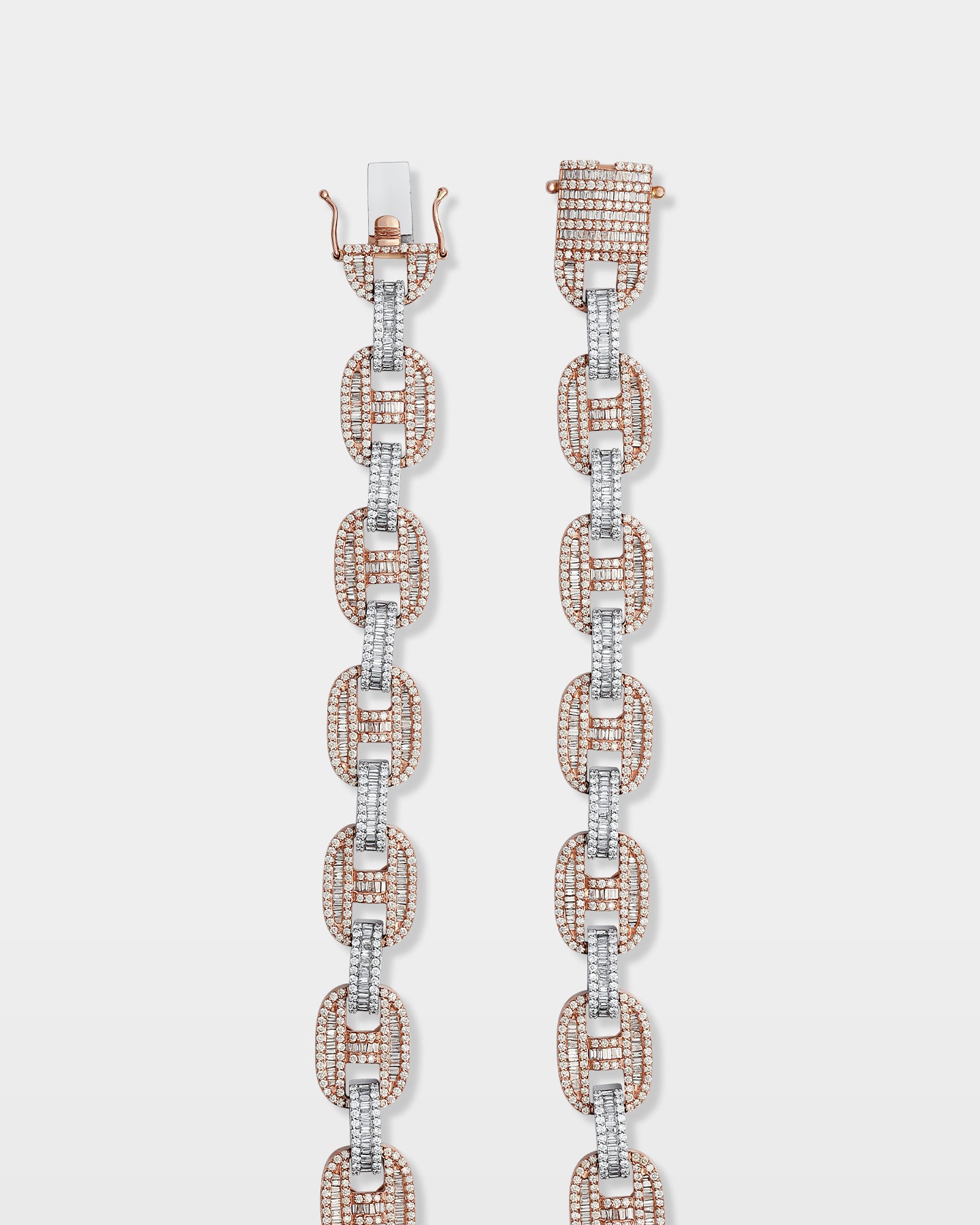 10k Two Tone Gucci Link Diamond Chain | The Ice Champ Dallas, Texas