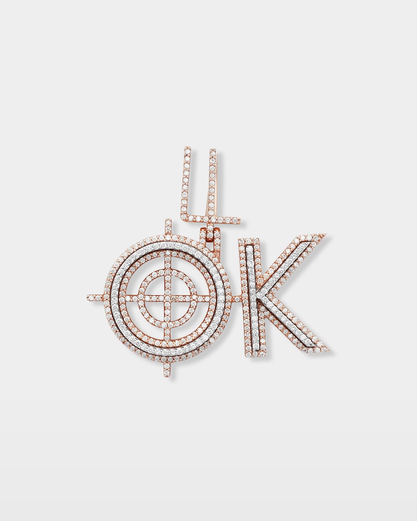 '10K Gold OK' Diamond Pendant | The Ice Champ Custom Diamond Jewelry Dallas