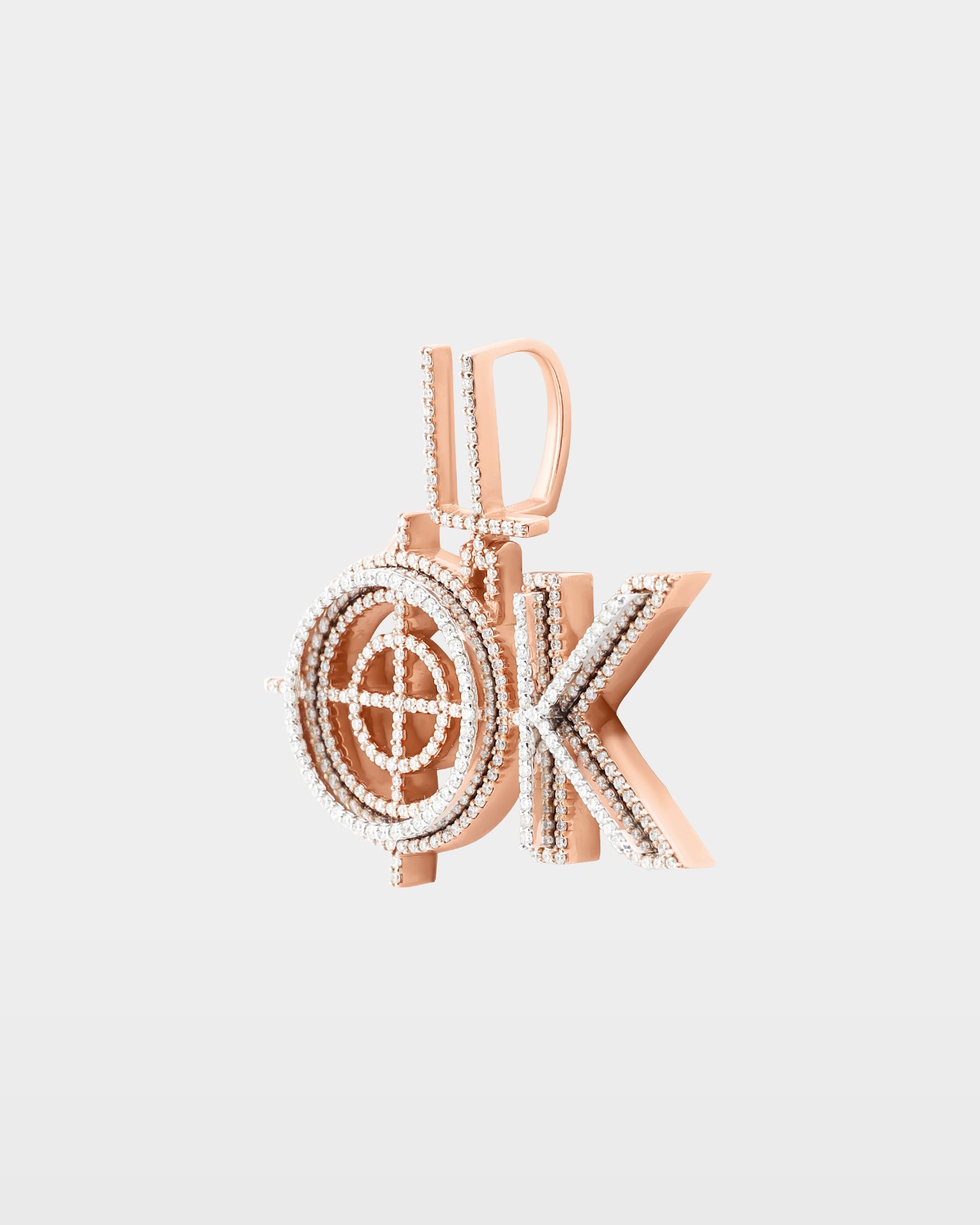 '10K Gold OK' Diamond Pendant | The Ice Champ Custom Diamond Jewelry Dallas