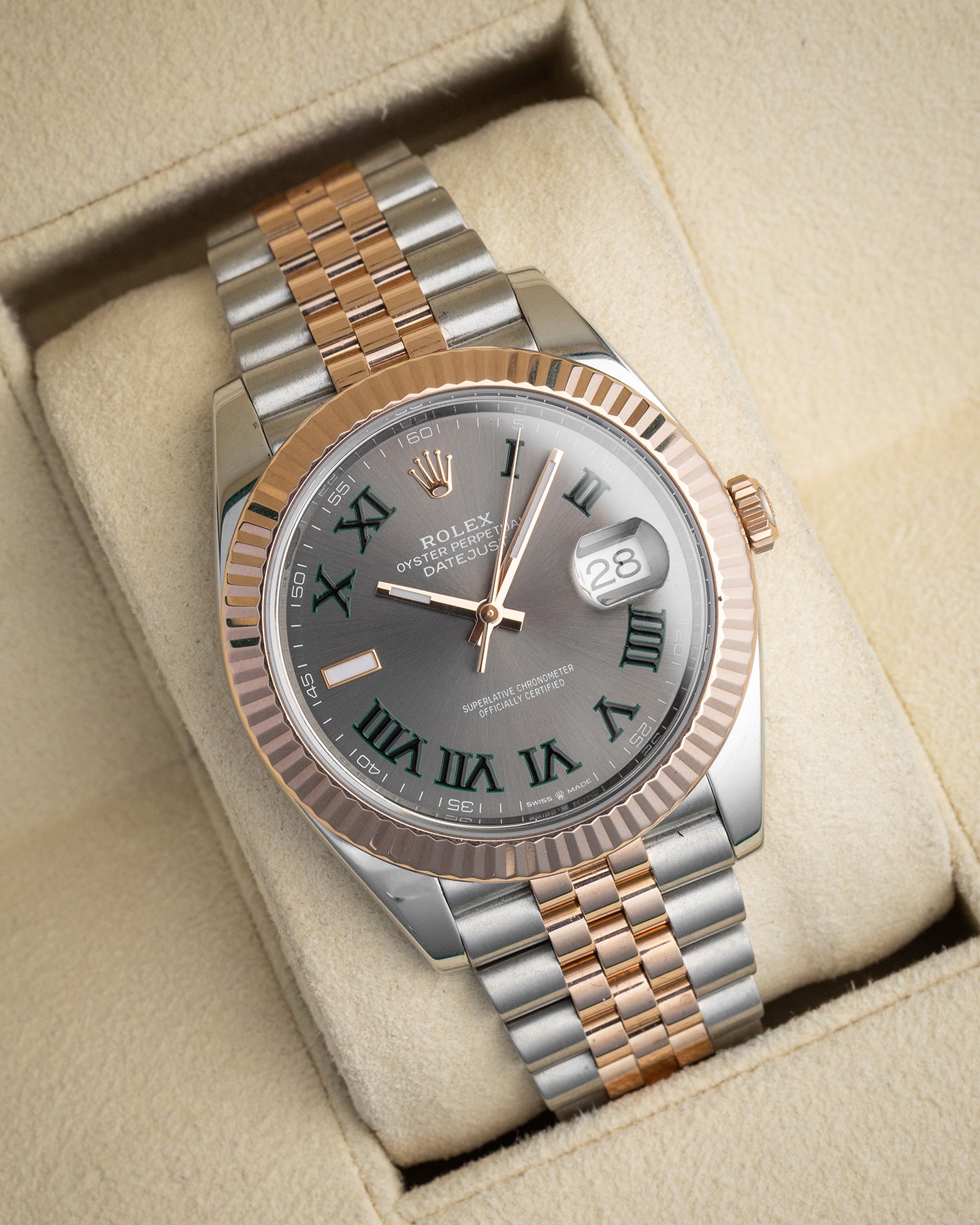 Wimbledon Rolex Datejust 41 126331 | The Ice Champ Watches in Texas