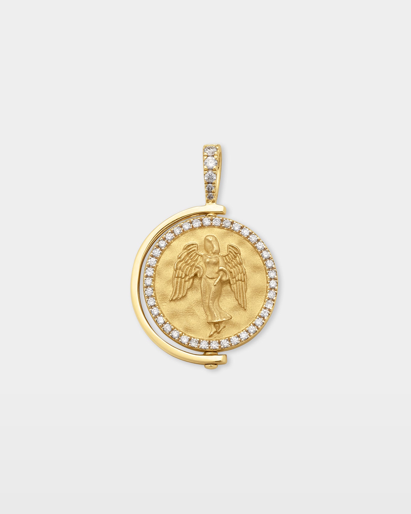 Gold Virgo Diamond Pendant | The Ice Champ Zodiac Jewelry Dallas