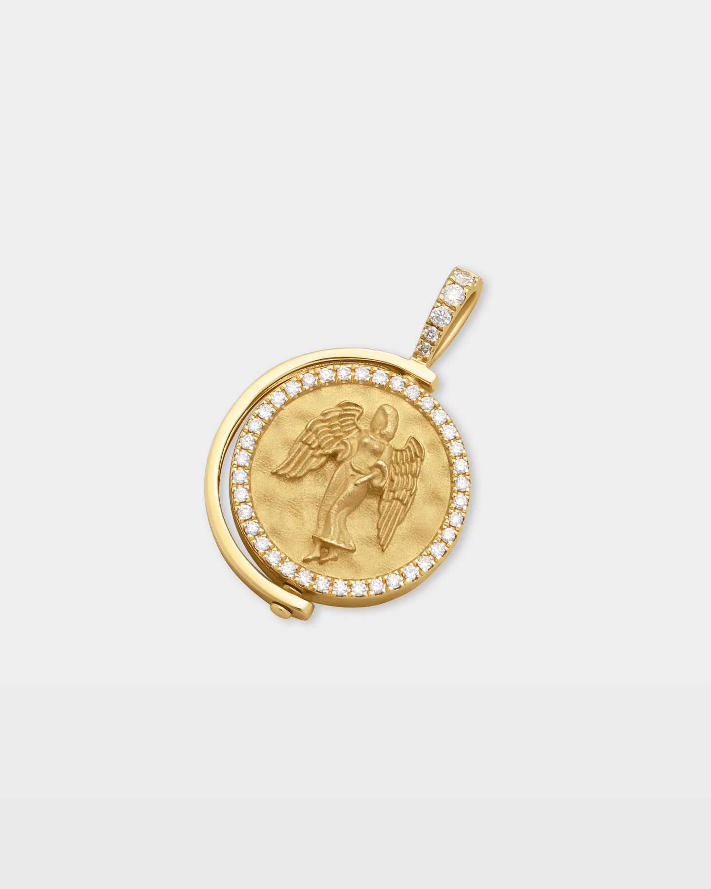 Gold Virgo Diamond Pendant | The Ice Champ Zodiac Jewelry Dallas