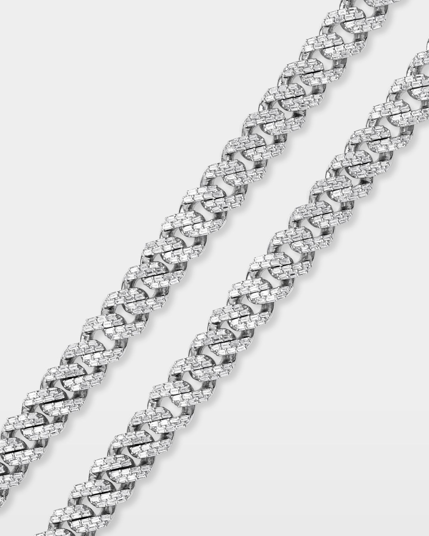 Mens Baguette Diamond Miami Cuban Link Chain | The Ice Champ Jewelry TX