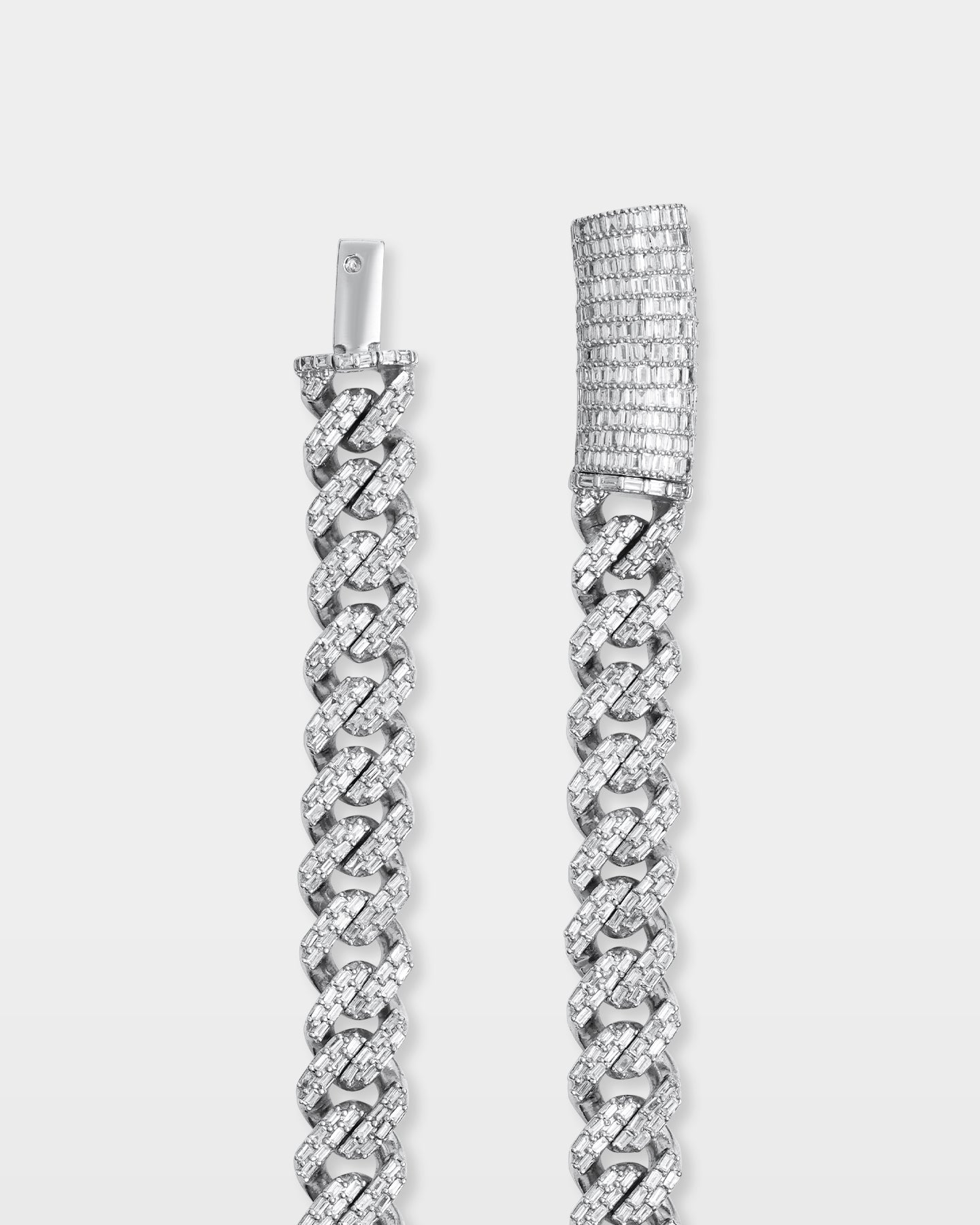 Mens Baguette Diamond Miami Cuban Link Chain | The Ice Champ Jewelry TX