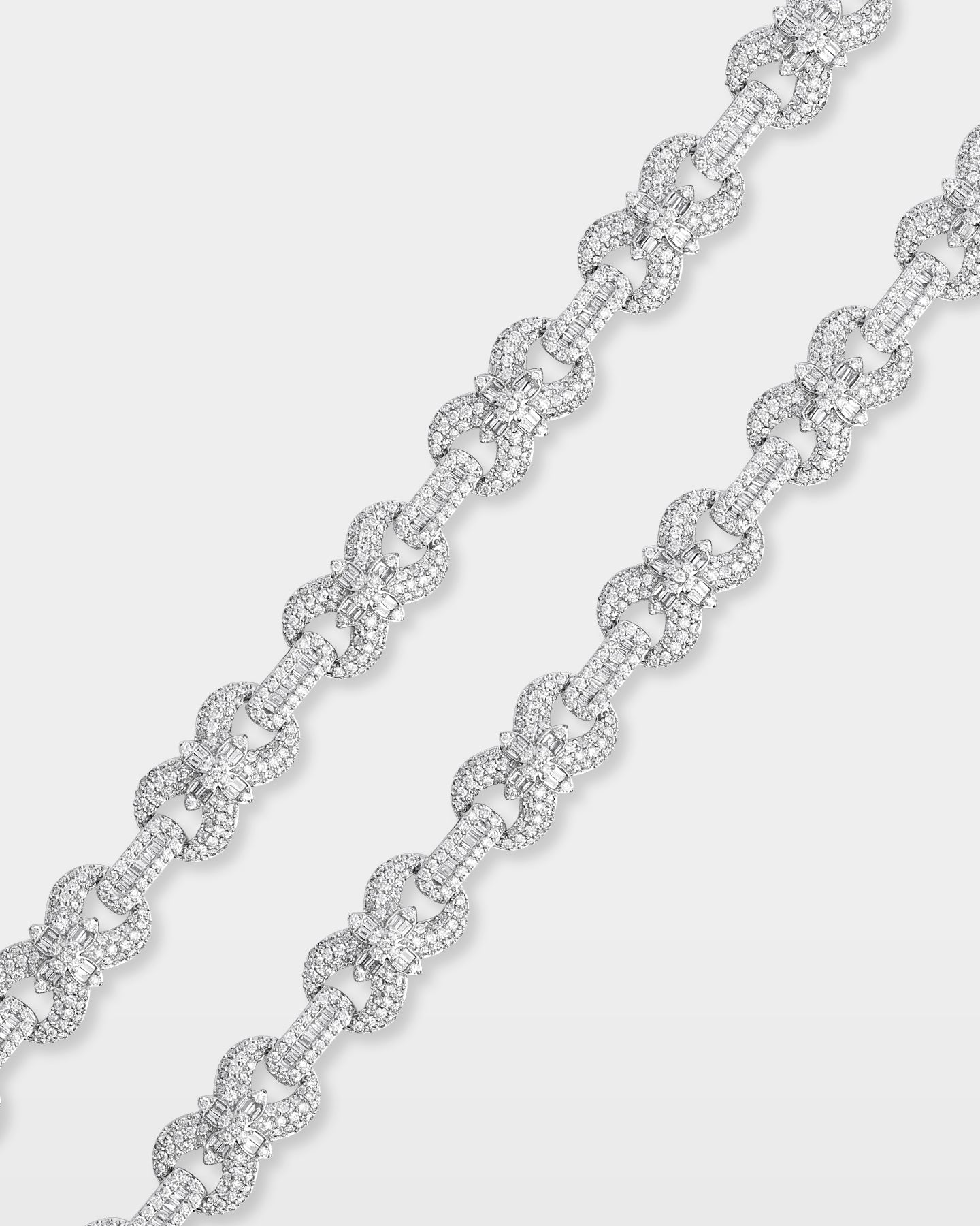 Men's 10k Gold Clover Infinity Diamond Link Chain | The Ice Champ Dallas