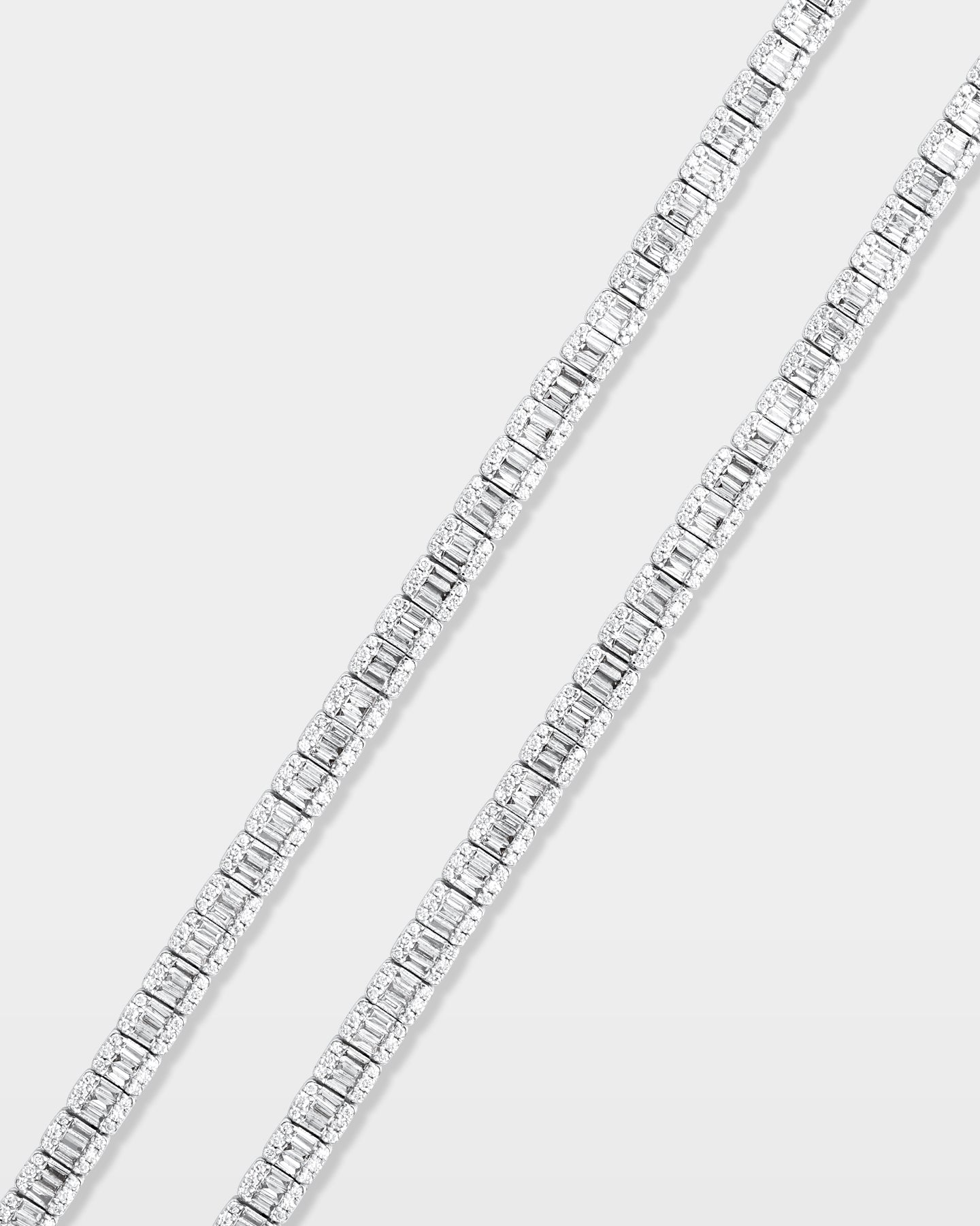 White Gold Diamond Tennis Necklace | The Ice Champ Dallas, TX