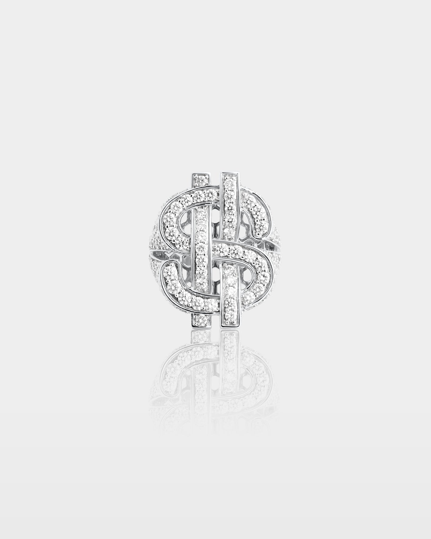 Dollar Sign Diamond Statement Ring | The Ice Champ Diamond Rings Dallas