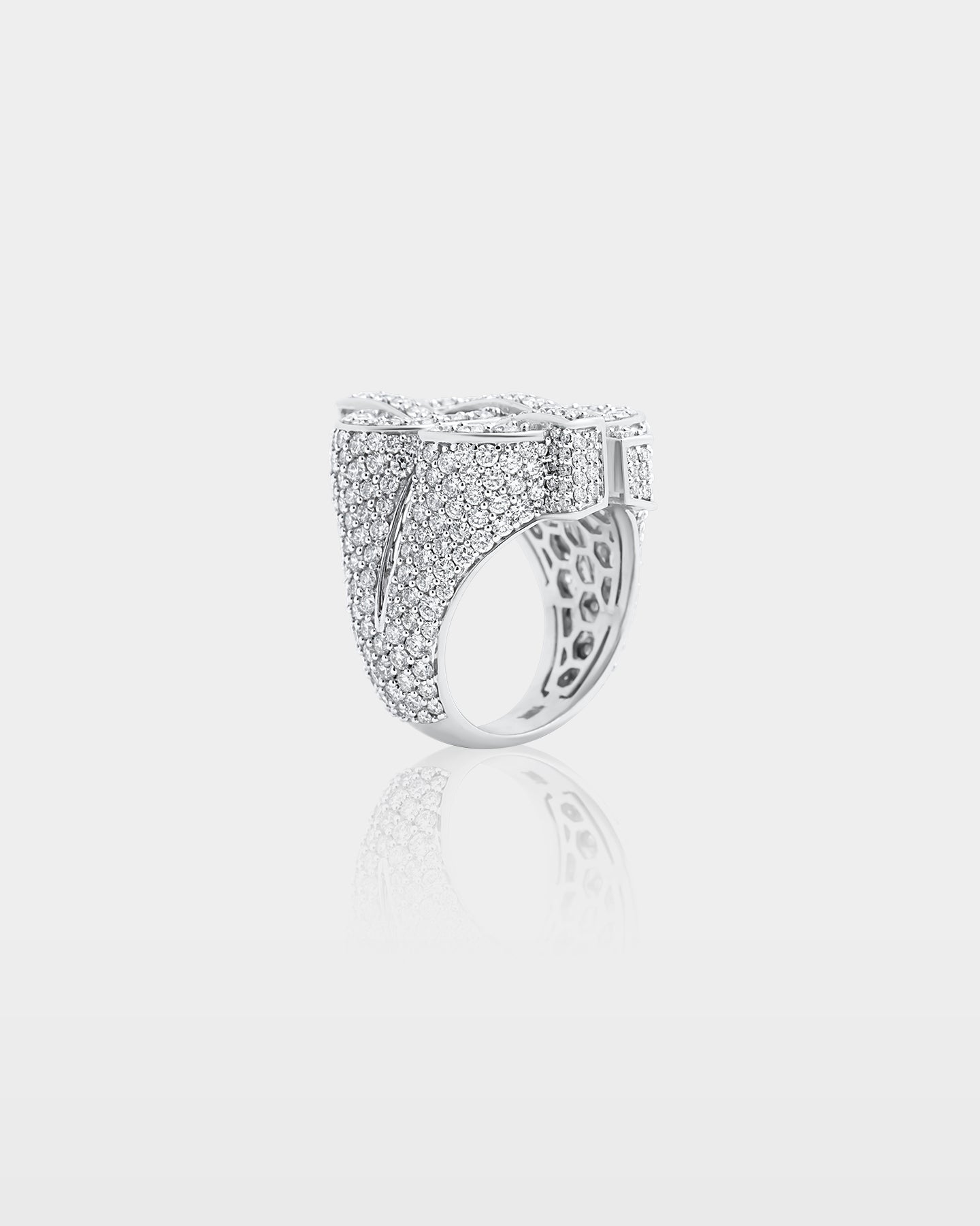 Dollar Sign Diamond Statement Ring | The Ice Champ Diamond Rings Dallas