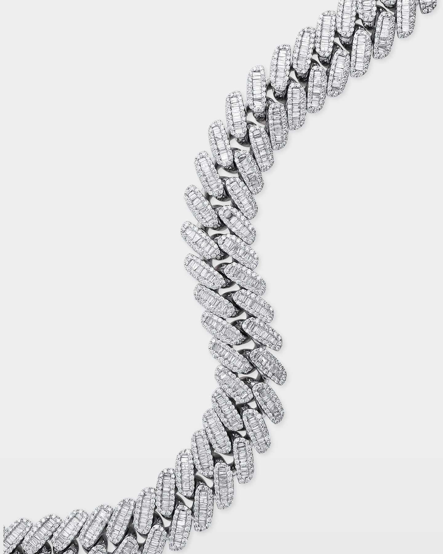 Halo Baguette Diamond Cuban Link Chain | The Ice Champ Jewelry Texas