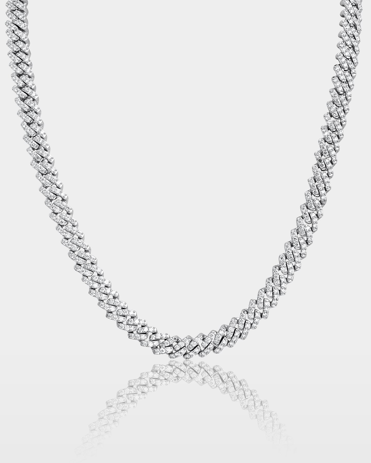 Mens 10k Gold Iced Diamond Cuban Link Chain 8MM | The Ice Champ DFW