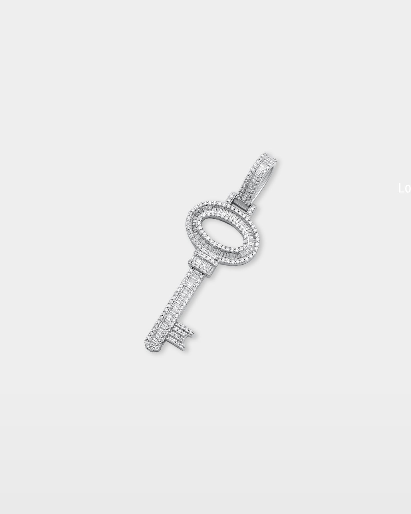 White Gold Key Diamond Pendant | The Ice Champ Diamond Jewelry DFW