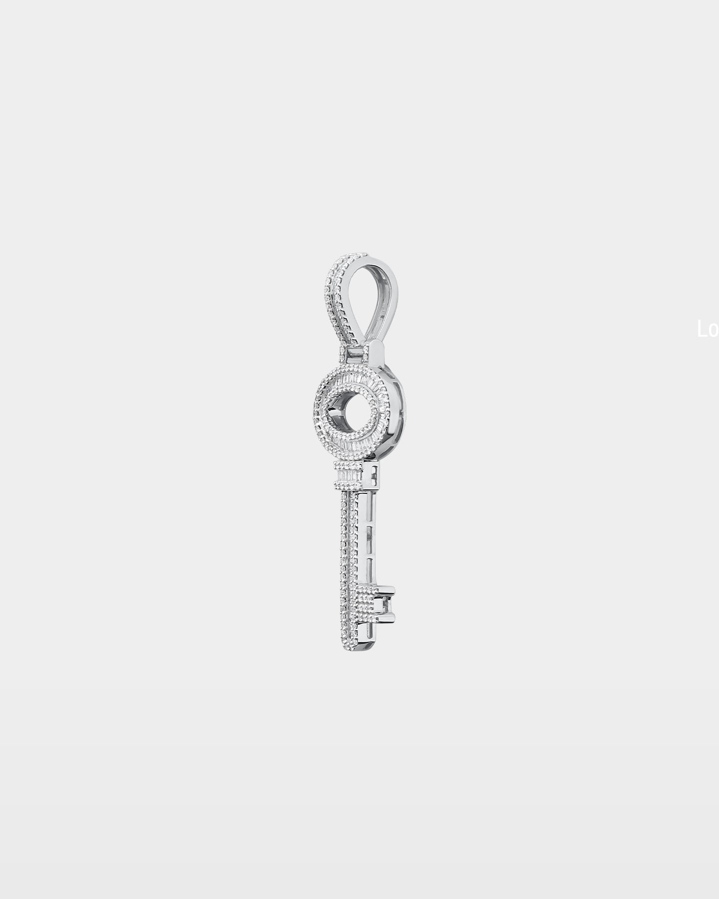 White Gold Key Diamond Pendant | The Ice Champ Diamond Jewelry DFW