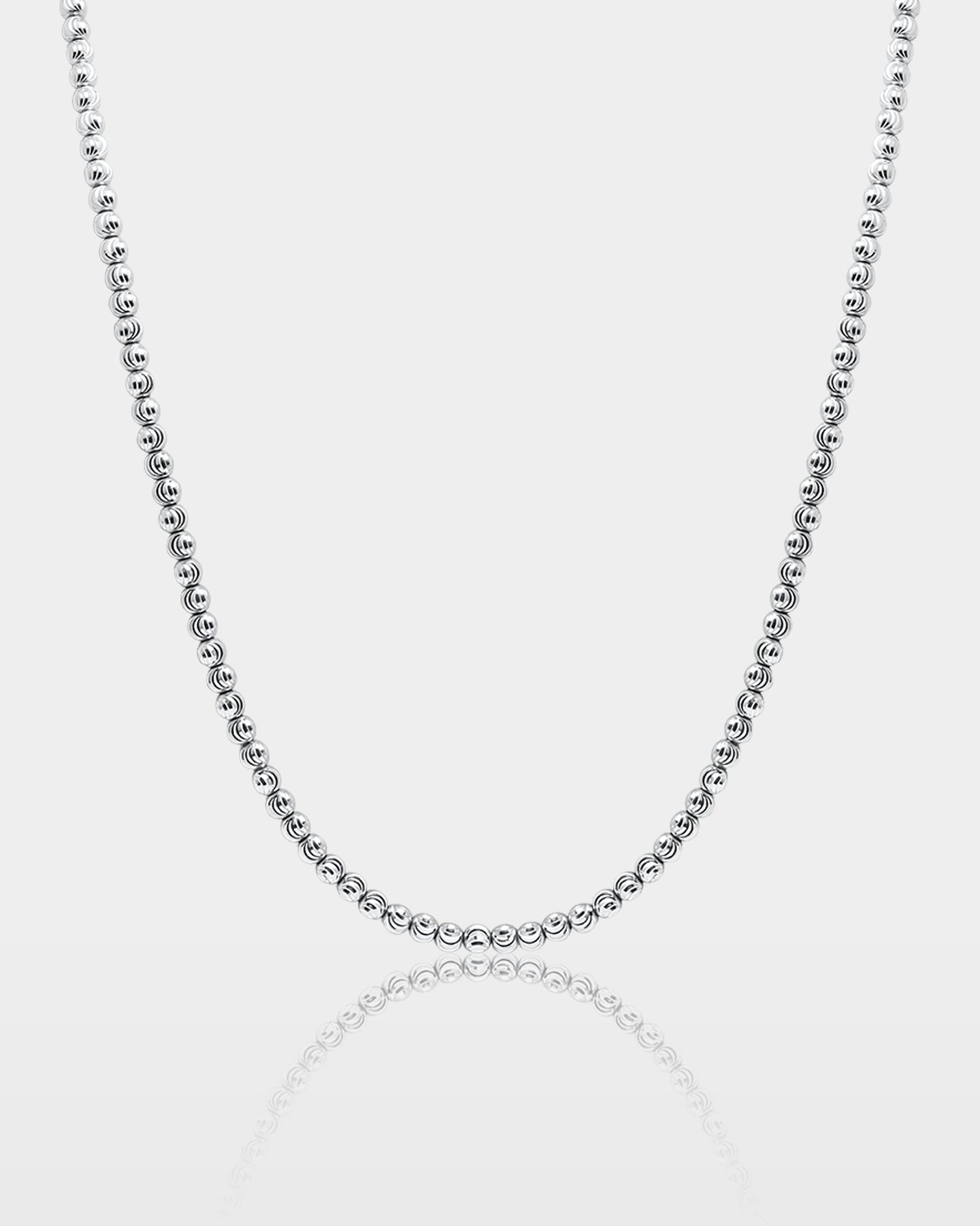10K Gold Moon Cut Bead Chain | The Ice Champ Men's Gold Chains Dallas