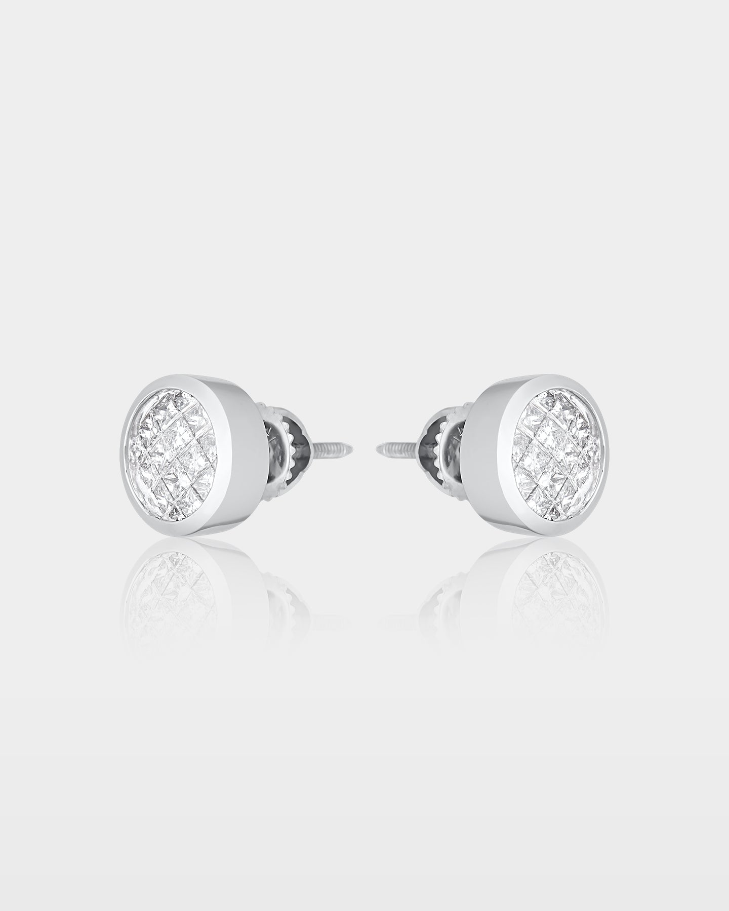 Princess Cut Diamond Stud Earrings | The Ice Champ Jewelry