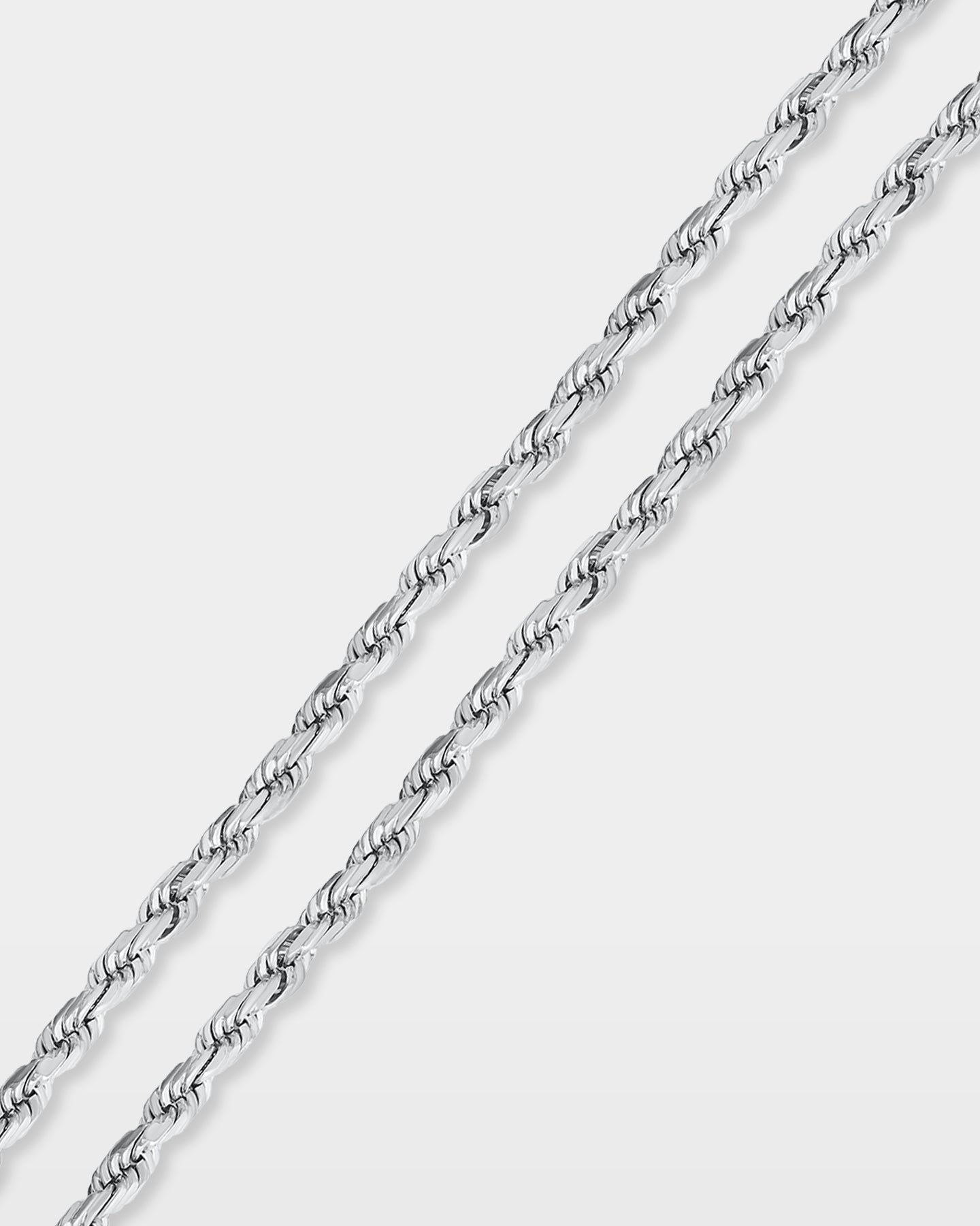 White Gold Rope Chain 5MM | The Ice Champ Men's Gold Jewelry Dallas