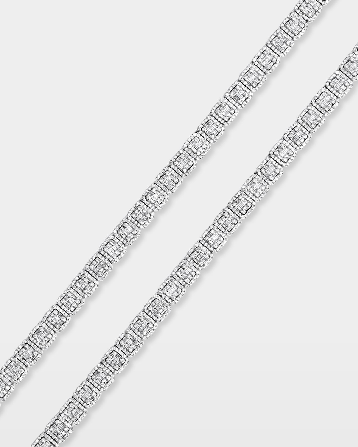 Men's 10k Gold Square Link Diamond Chain | The Ice Champ Grapevine TX