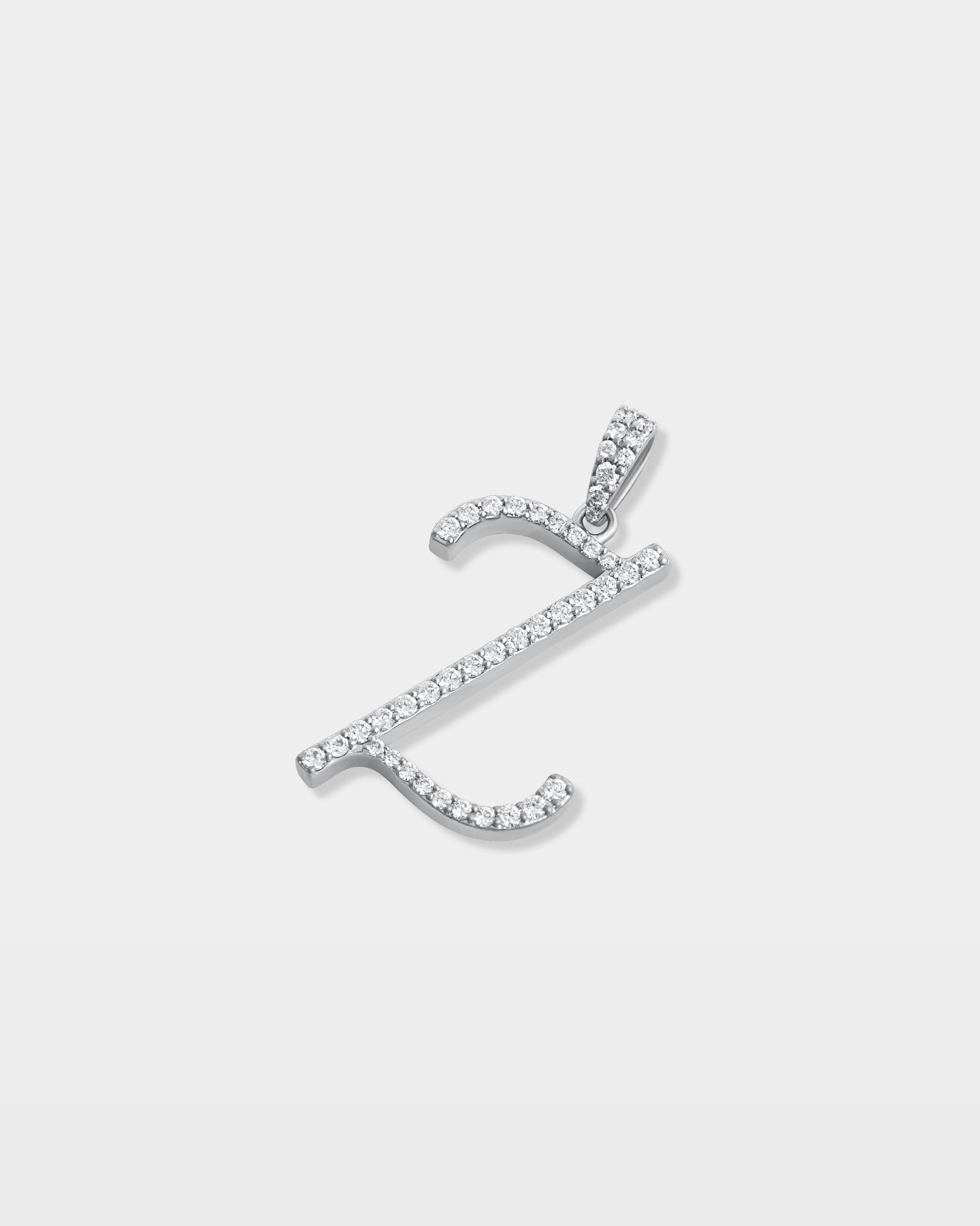 White Gold "Z" Letter Diamond Pendant | The Ice Champ Jewelry TX