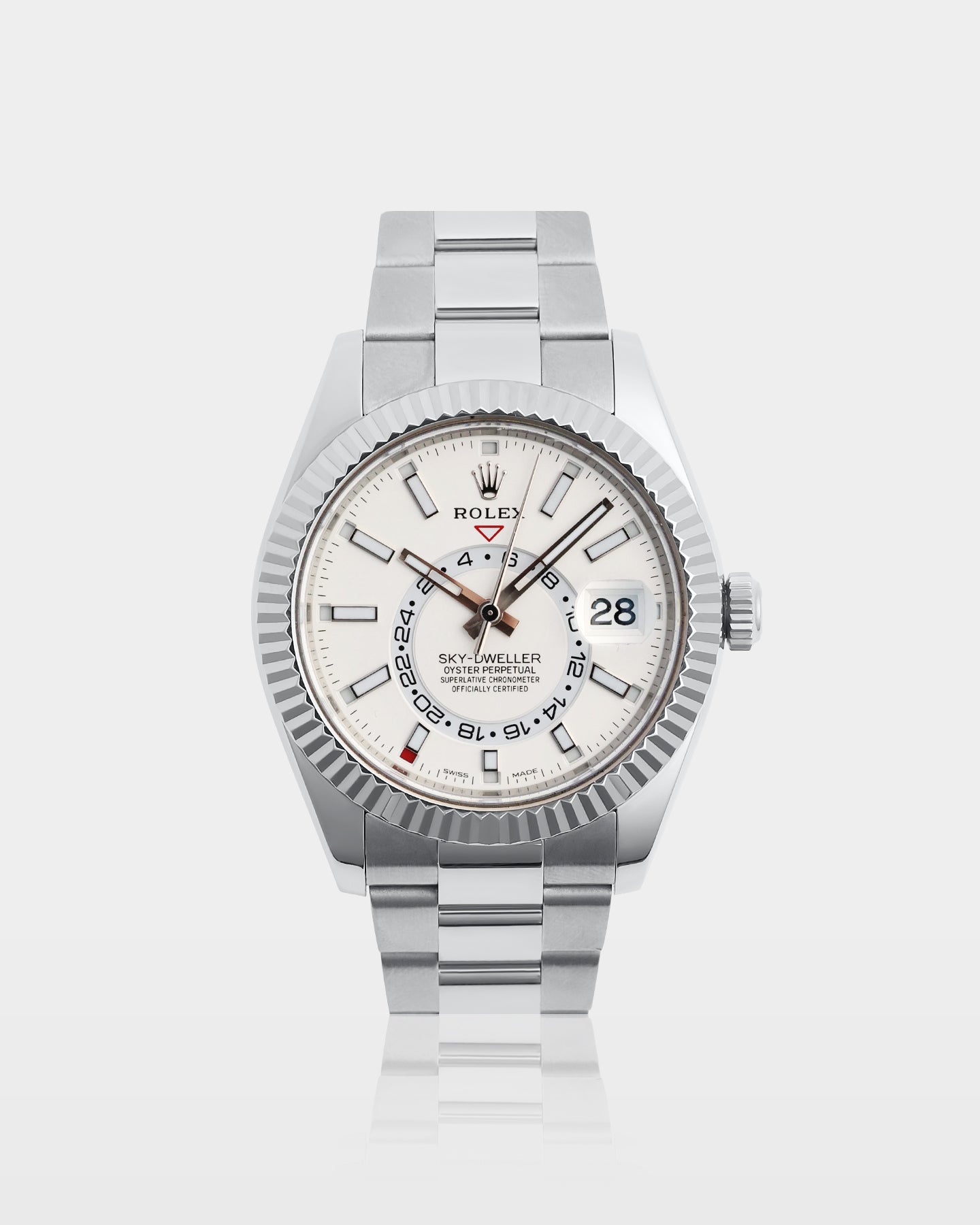 white dial Rolex Sky-Dweller 326934 | The Ice Champ Watches Dallas