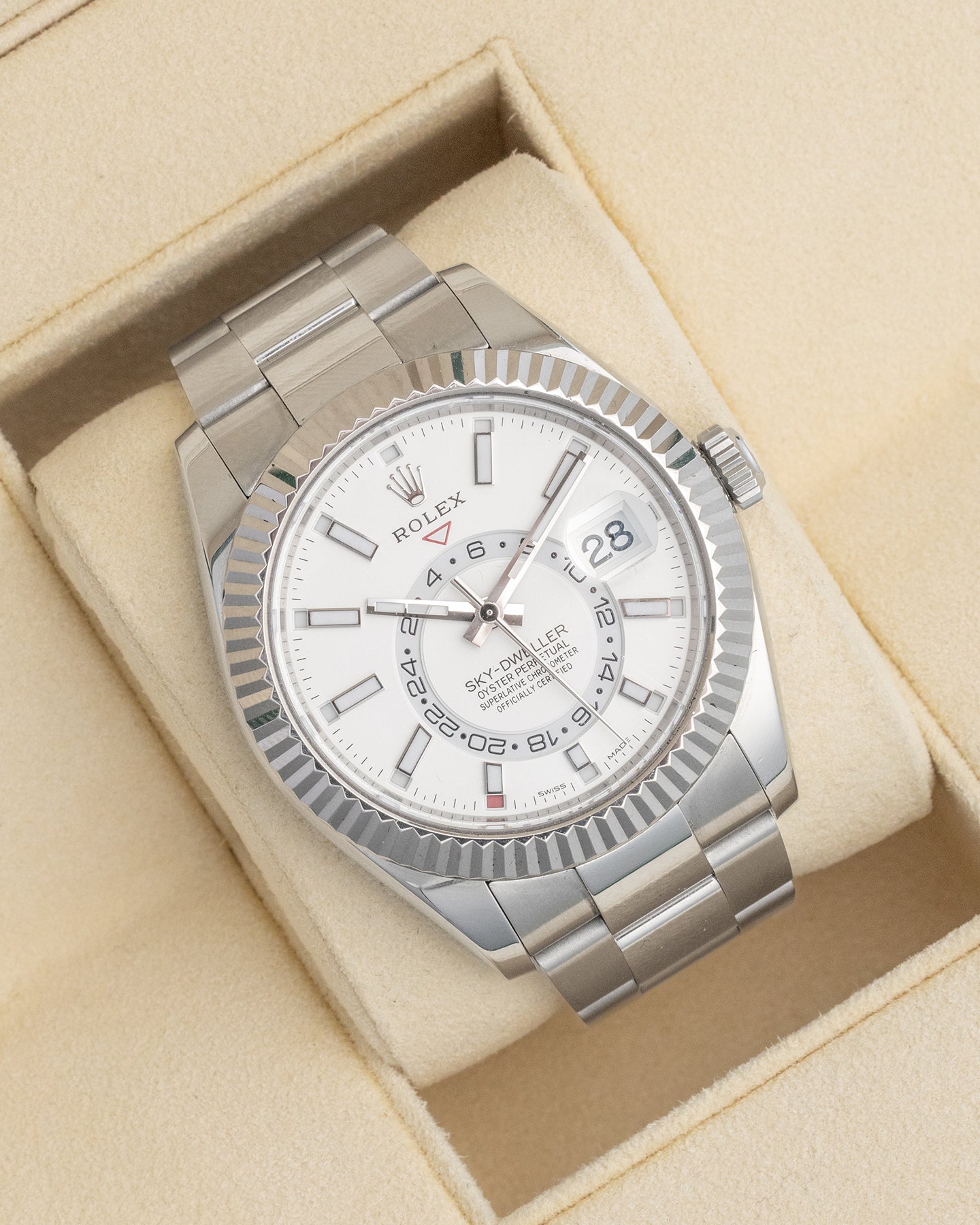 white dial Rolex Sky-Dweller 326934 | The Ice Champ Watches Dallas