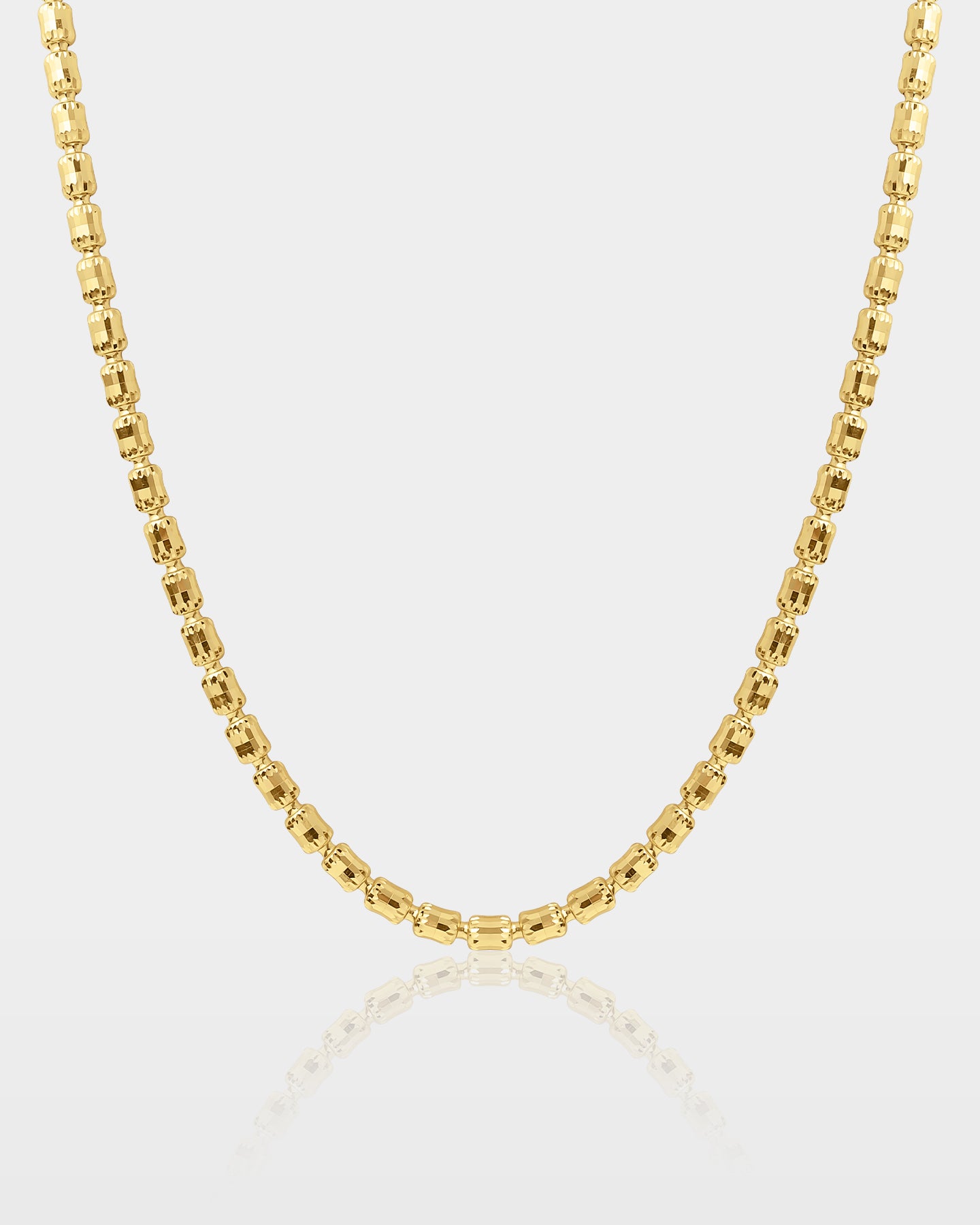 10k Yellow Gold Barrel Chain | The Ice Champ Necklaces