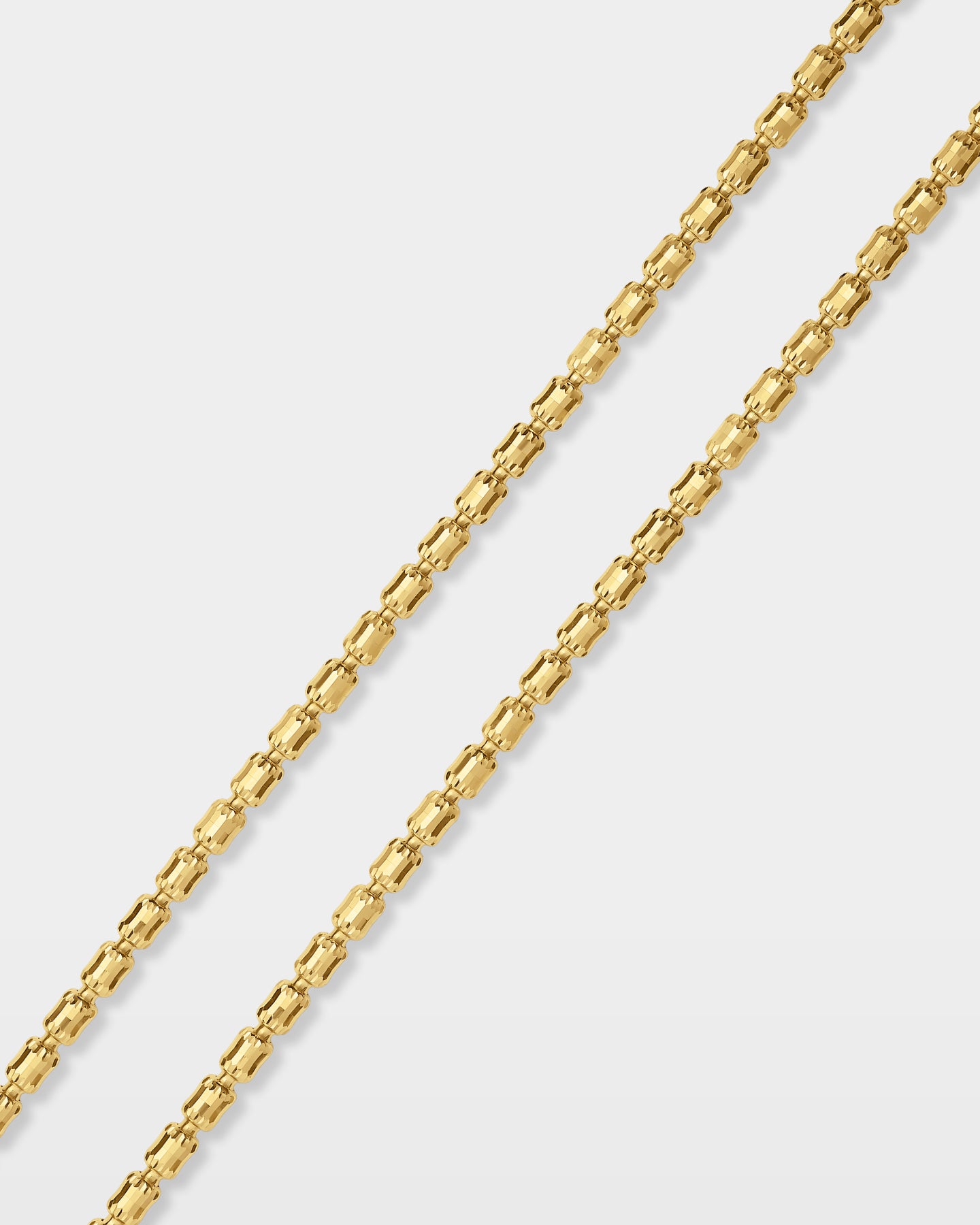 10k Yellow Gold Barrel Chain | The Ice Champ Necklaces