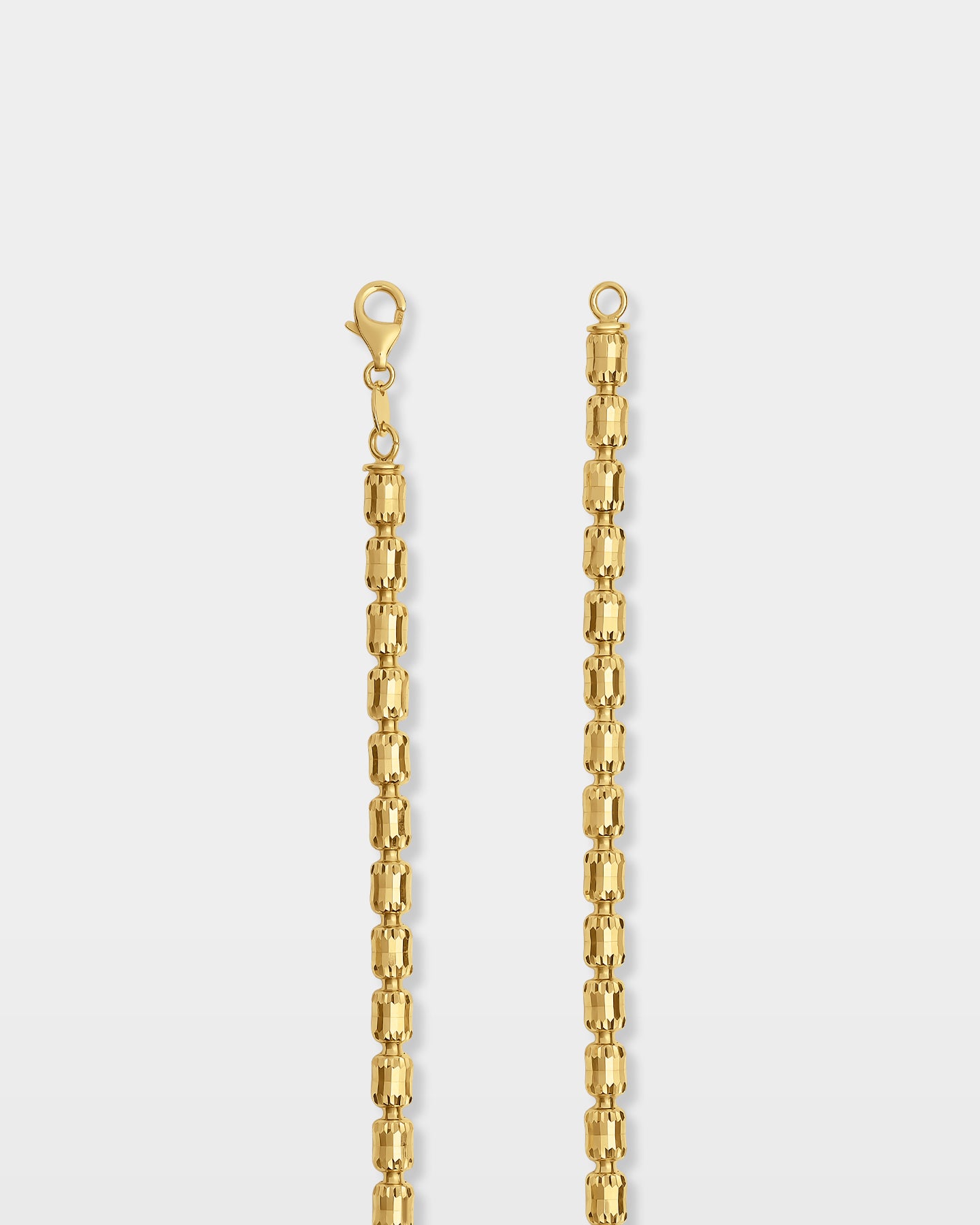 10k Yellow Gold Barrel Chain | The Ice Champ Necklaces
