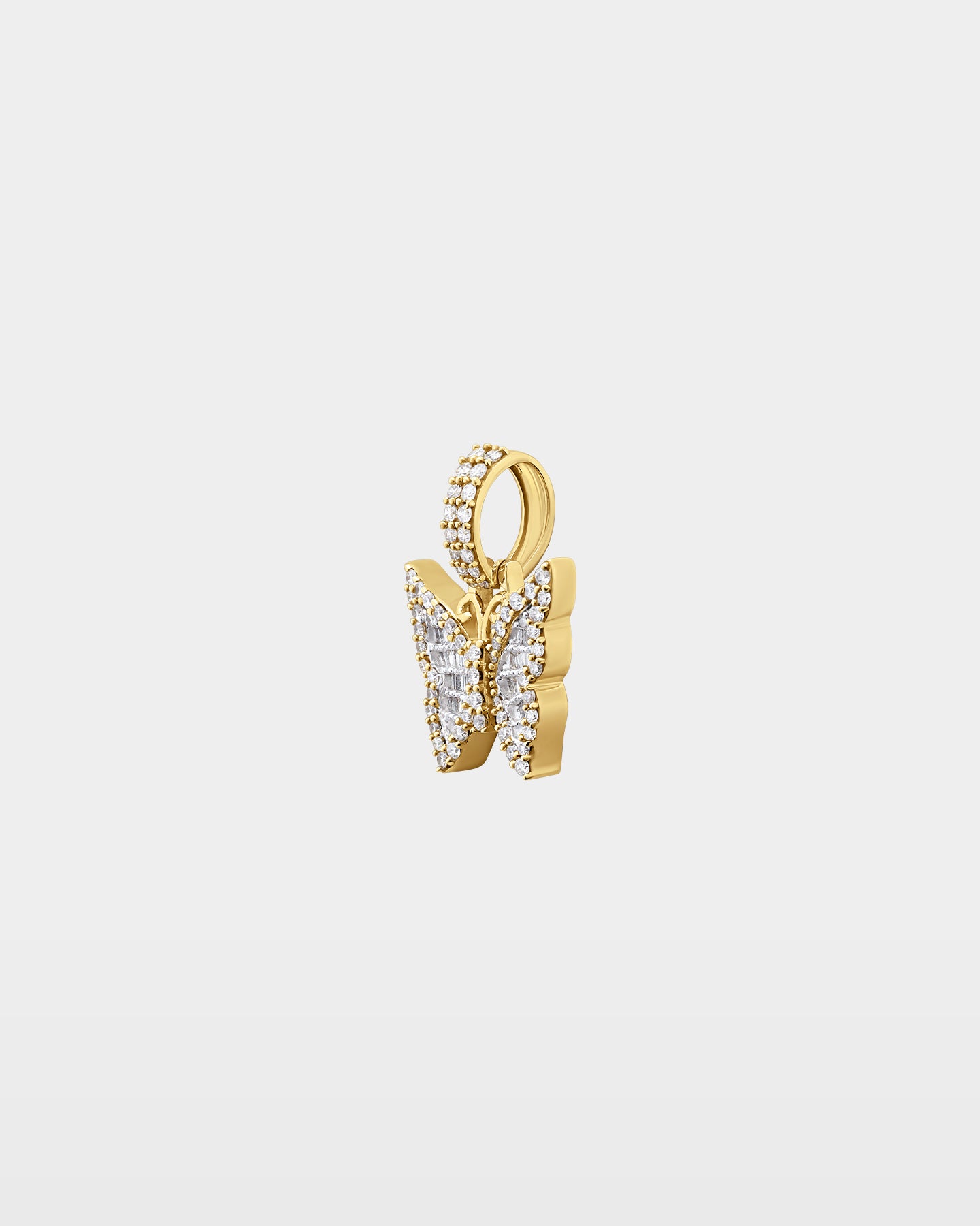 Butterfly Cluster Diamond Pendant | The Ice Champ Gold Jewelry Dallas