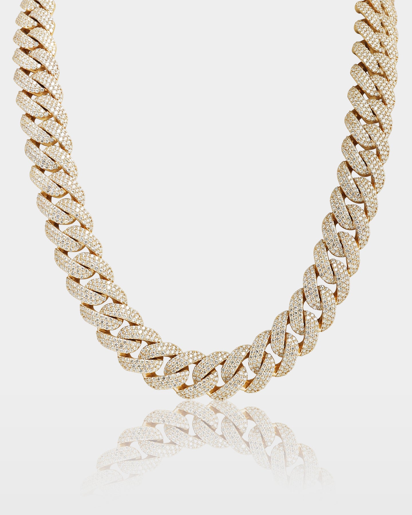 Cluster Diamond Cuban Link Chain 17MM | Men's Jewelry at The Ice Champ