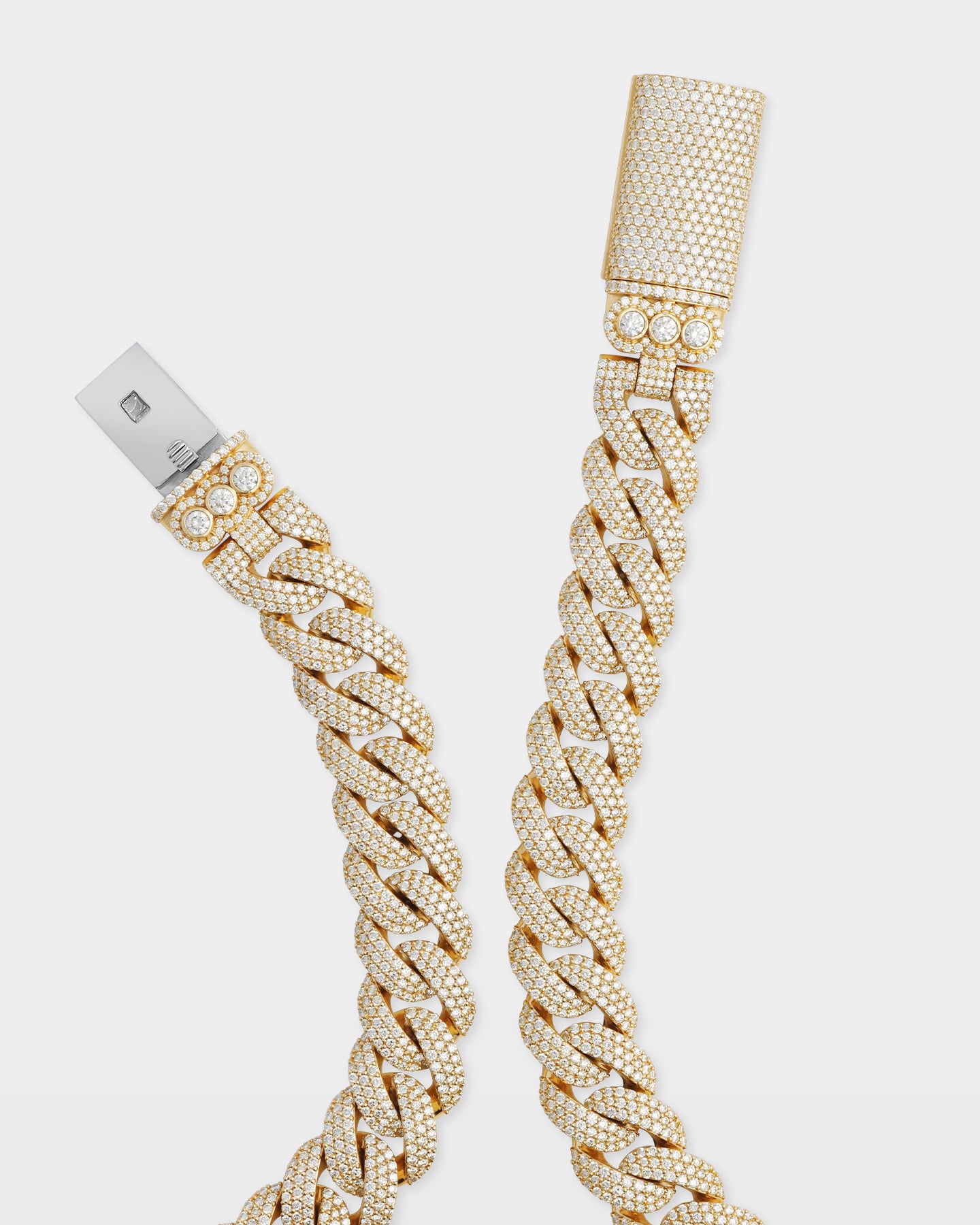 Cluster Diamond Cuban Link Chain 17MM | Men's Jewelry at The Ice Champ