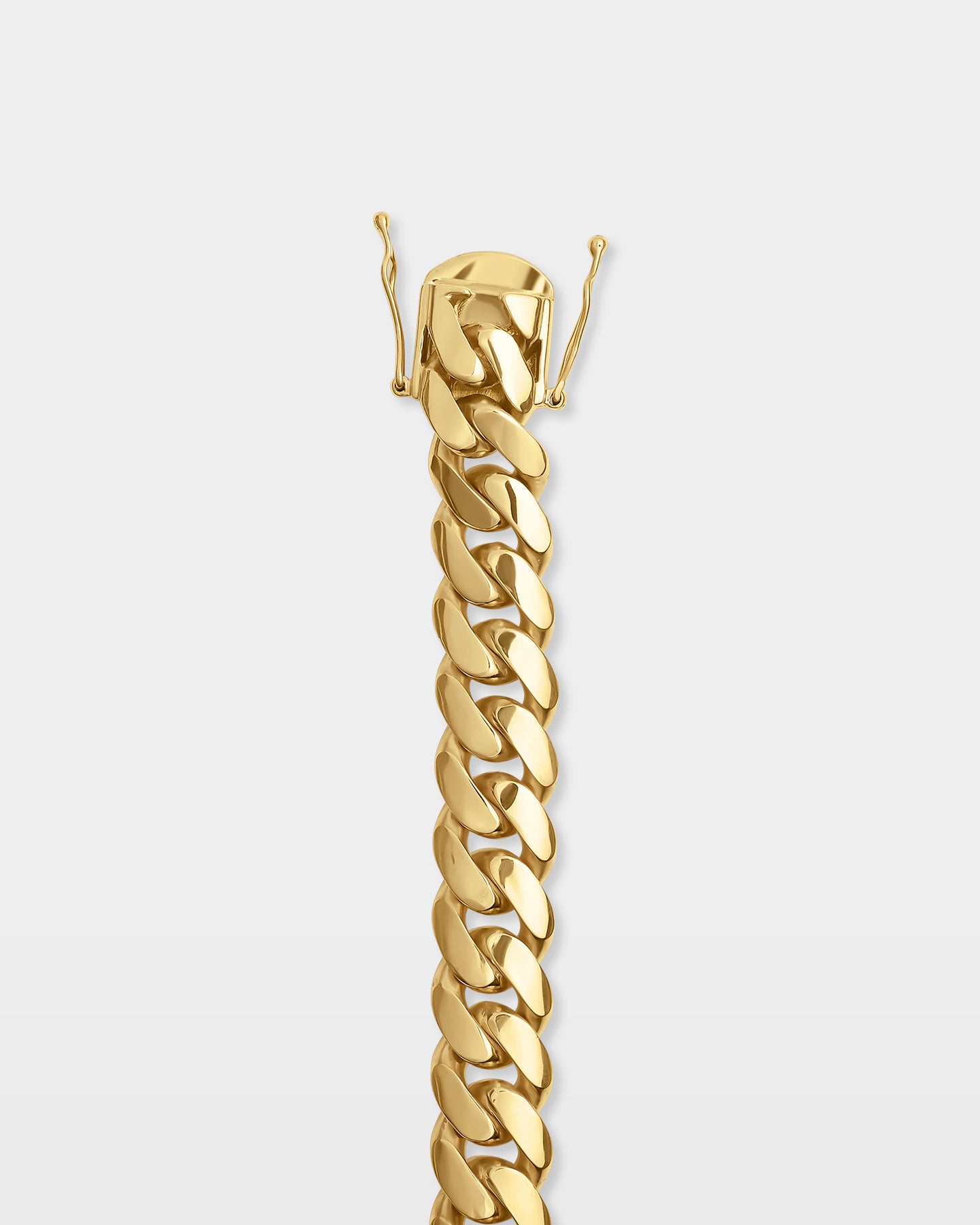Yellow Gold Cuban Link Bracelet 16MM | The Ice Champ Jewelry USA