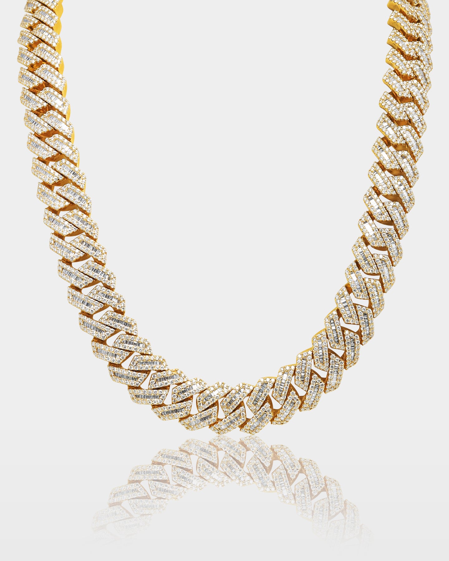 Gold Diamond Cuban Link Chain 17MM | The Ice Champ Jewelry