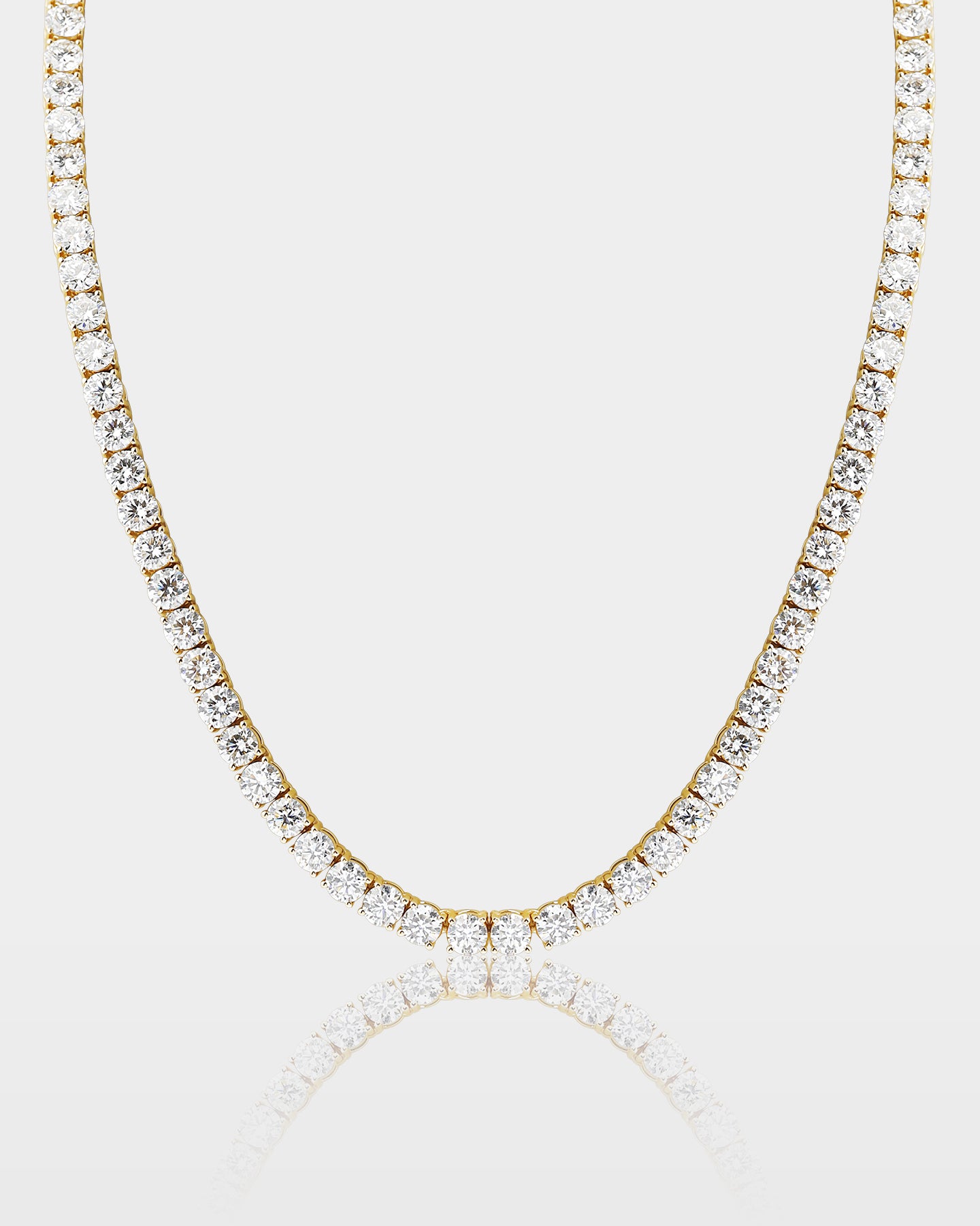 Round Diamond Tennis Necklace 69.1ct | The Ice Champ Mens Diamond Jewelry TX