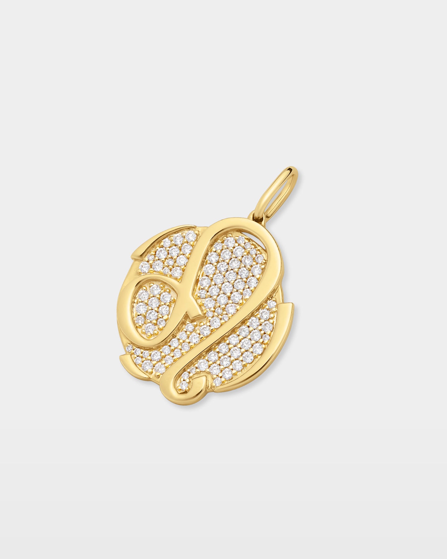 10K Gold Leo Zodiac Diamond Pendant | The Ice Champ Custom Pendants Dallas