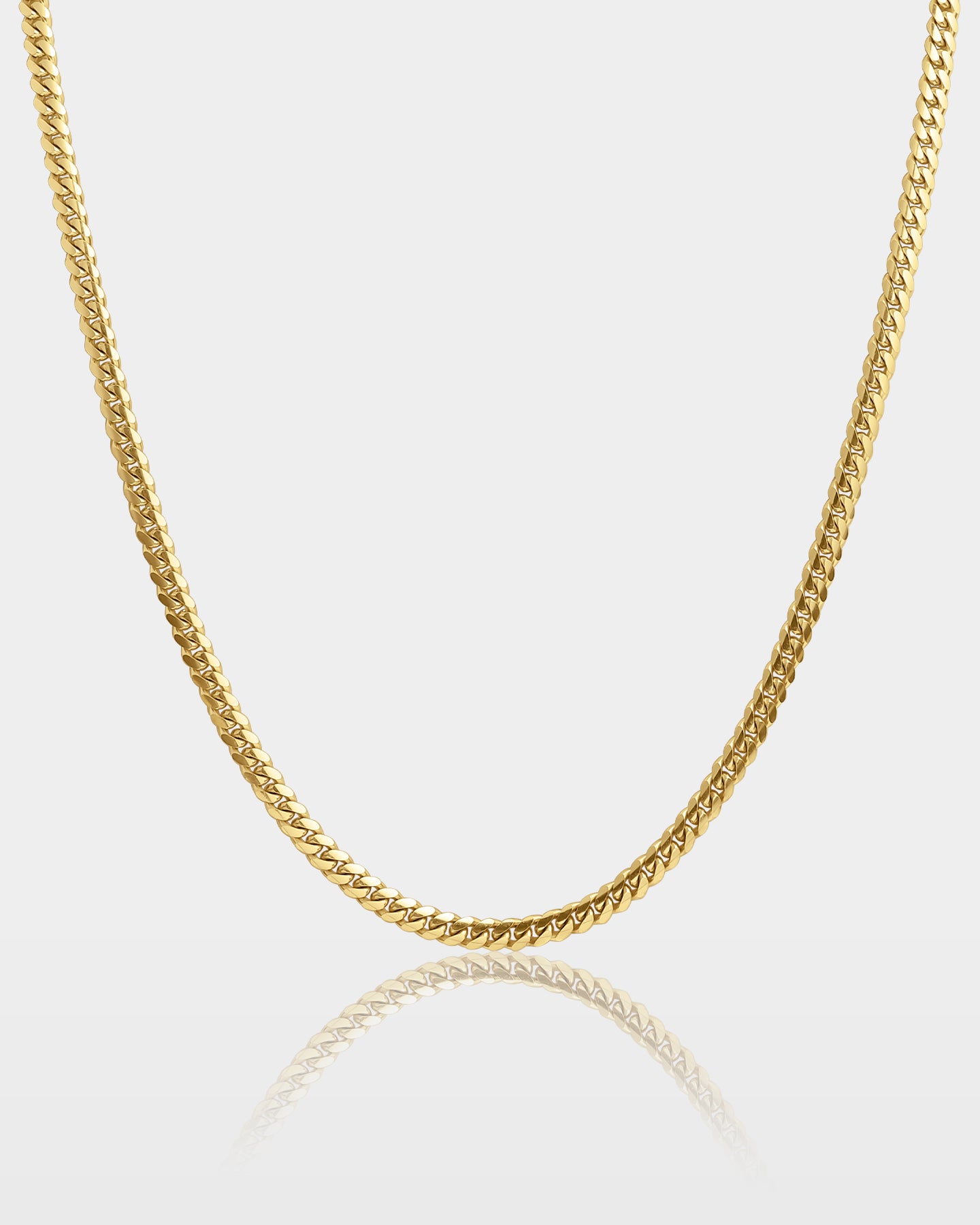 Yellow Gold Micro Cuban Link Chain 4MM | The Ice Champ DFW