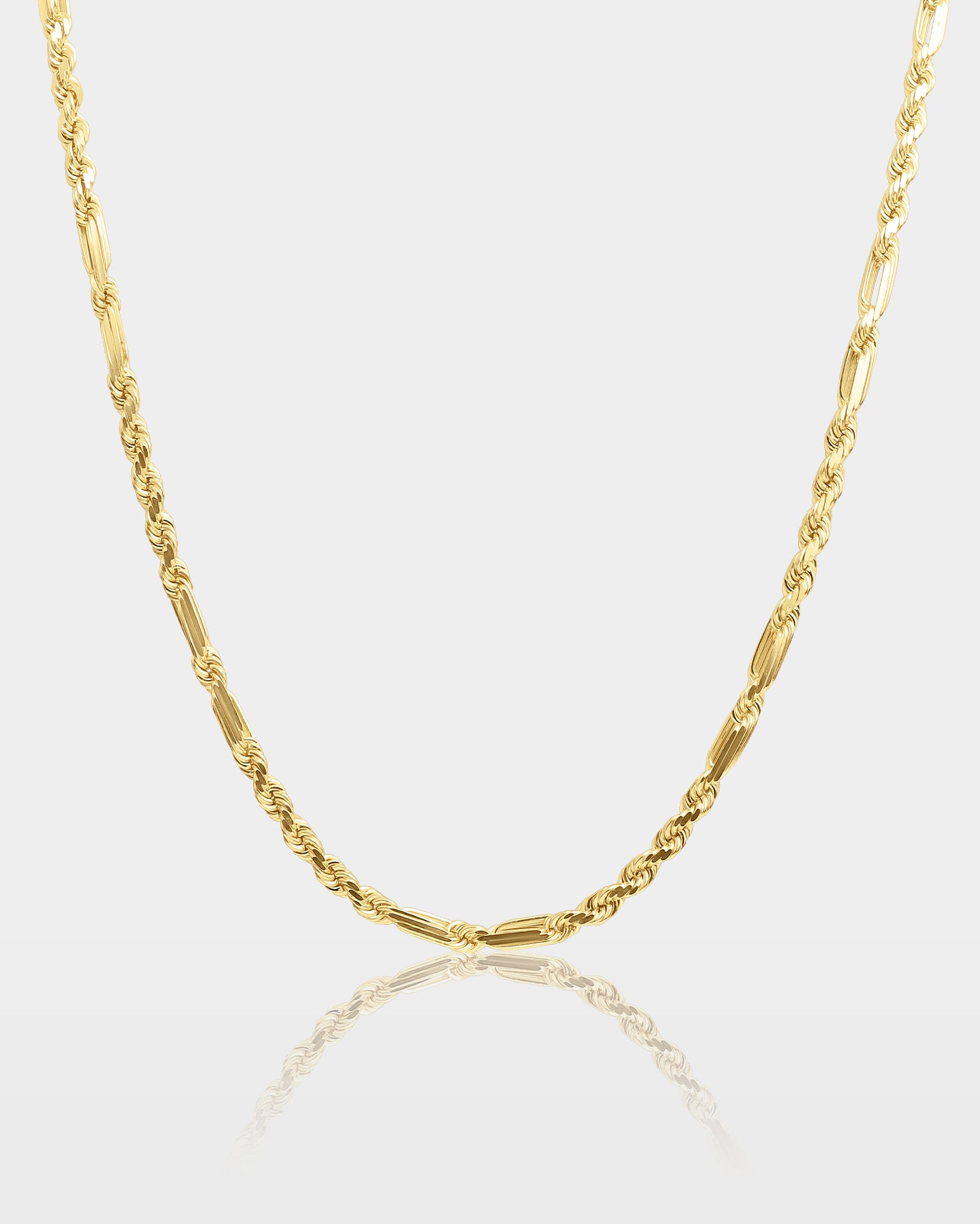 Yellow Gold Milano Rope Chain | The Ice Champ DFW