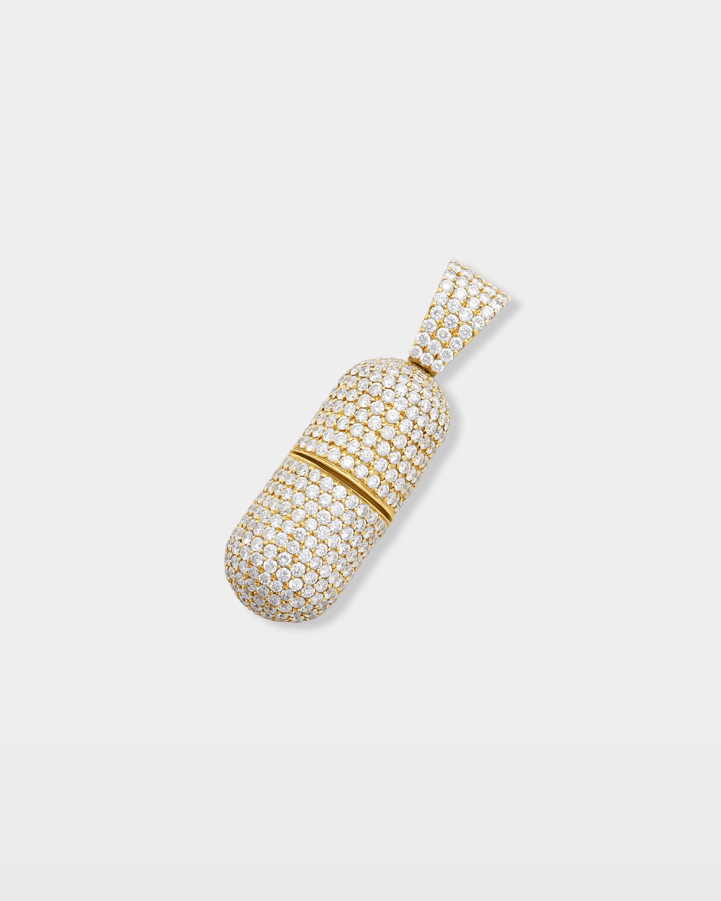 Pill Diamond Pendant | The Ice Champ Custom Mens Diamond Jewelry DFW