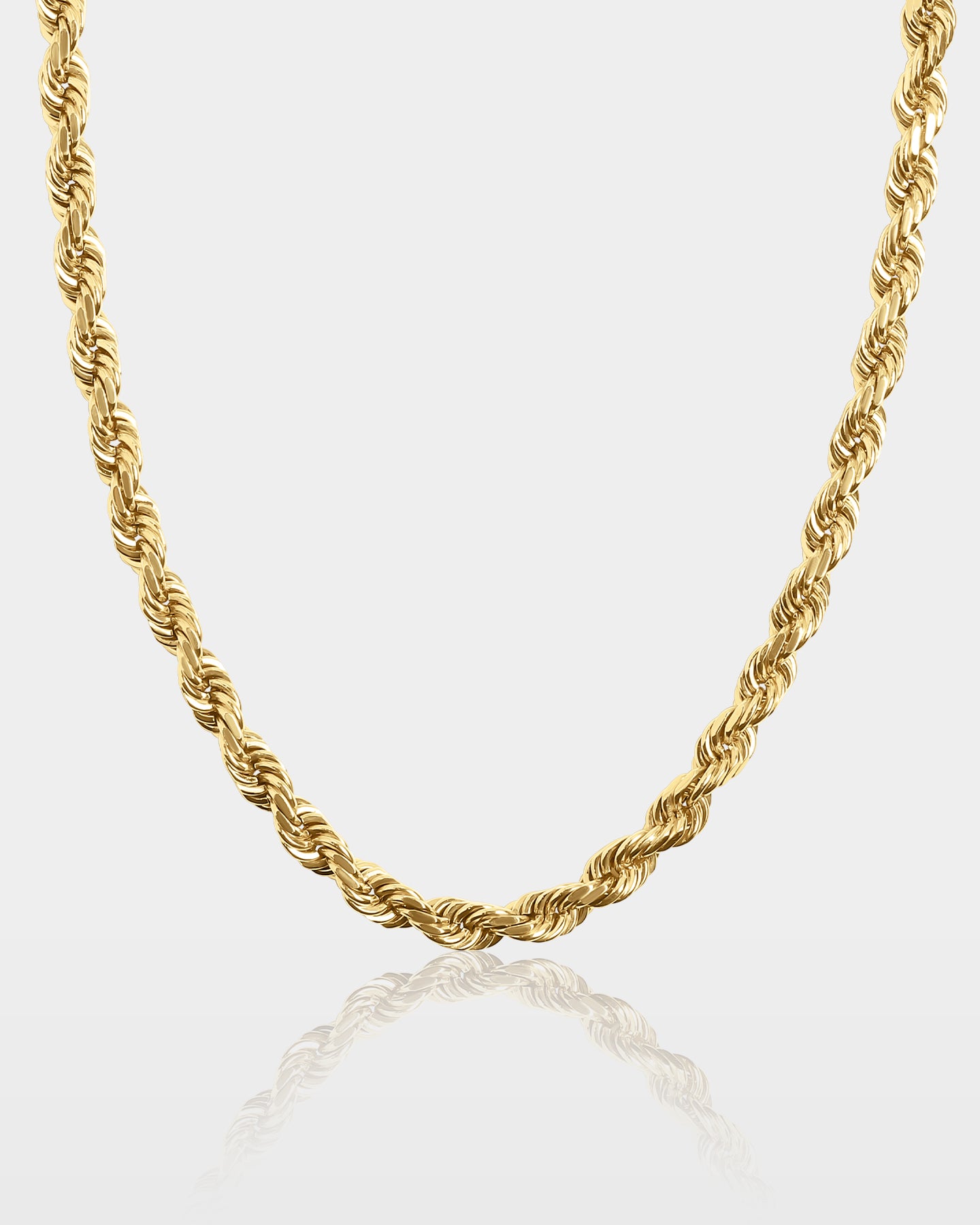 Yellow Gold Rope Chain 11MM | The Ice Champ Jewelry DFW