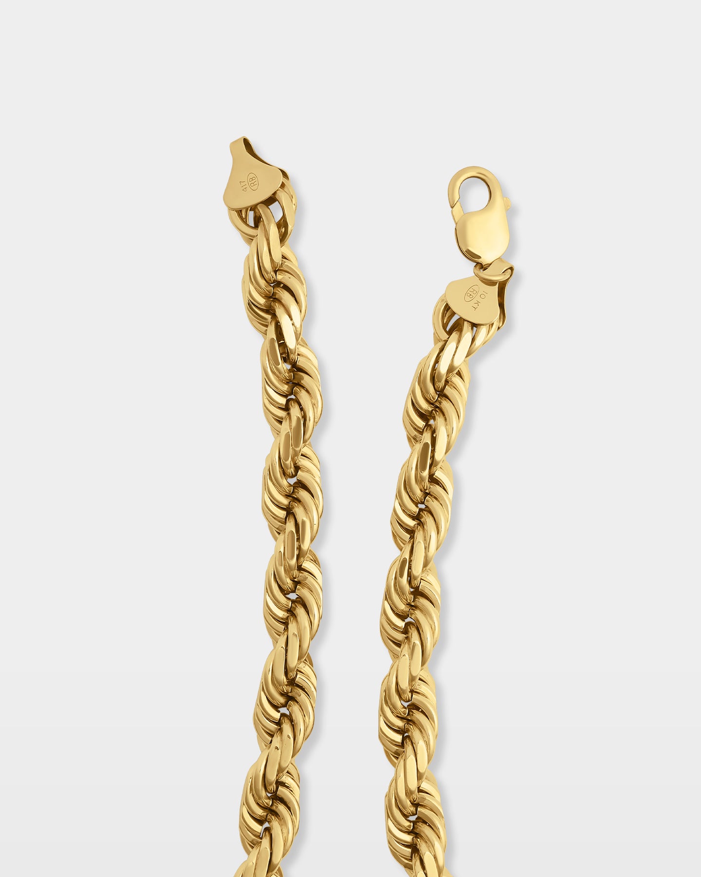 Yellow Gold Rope Chain 11MM | The Ice Champ Jewelry DFW