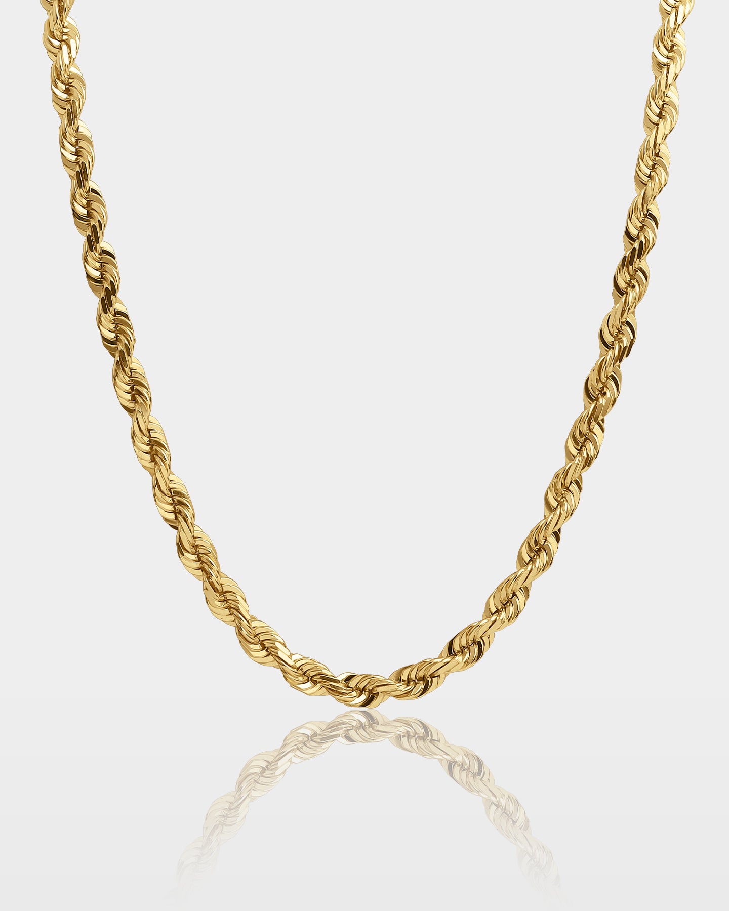 Yellow Gold Rope Chain 7.4MM | The Ice Champ DFW